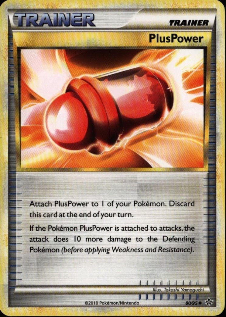 PlusPower Uncommon Unleashed 80/95 Trainer Pokemon Card