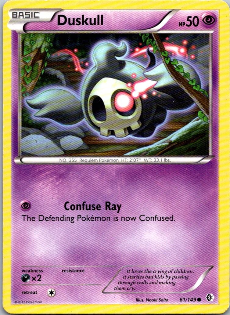 Duskull 61/149 Boundaries Crossed Pokemon TCG C LP