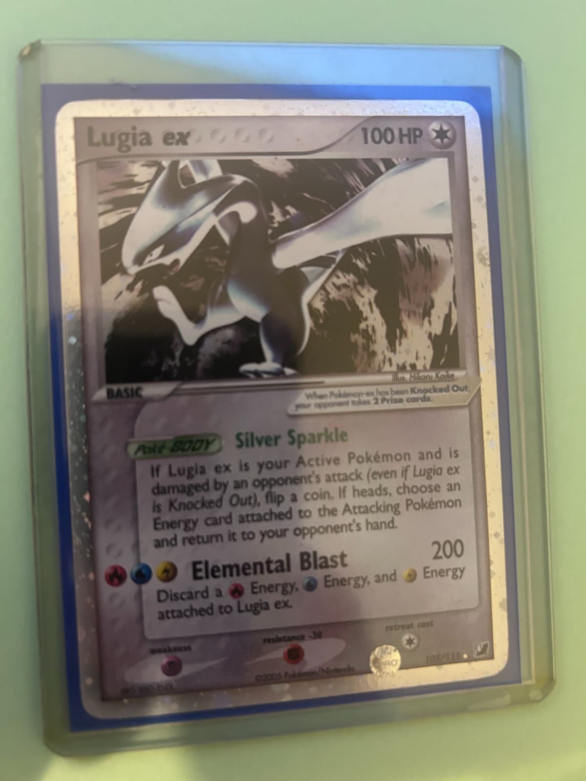 Pokémon TCG Lugia EX Unseen Forces 2005 Holo #105/115 - NM/NM-