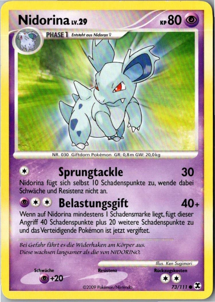 Pokemon Nidorina 73/111 Aufstieg der Rivalen Deutsch