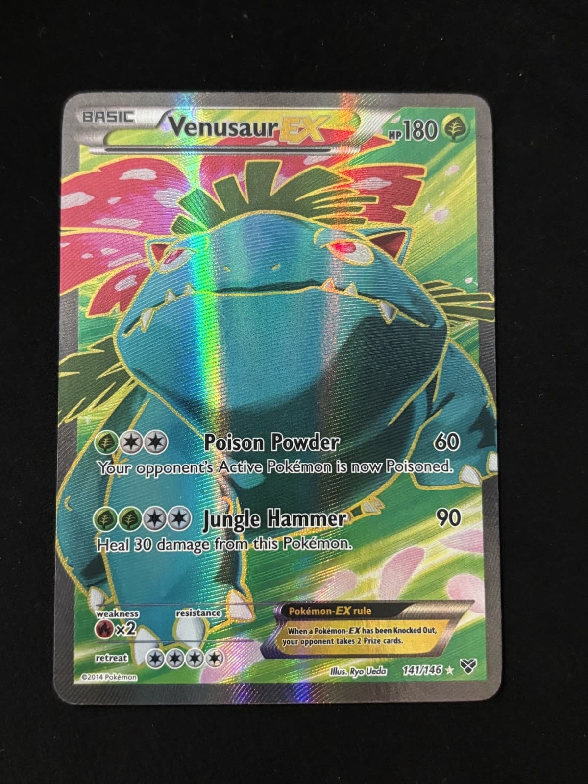 Venusaur EX (141 Full Art) 141/146 XY Holo Pokémon TCG - MP