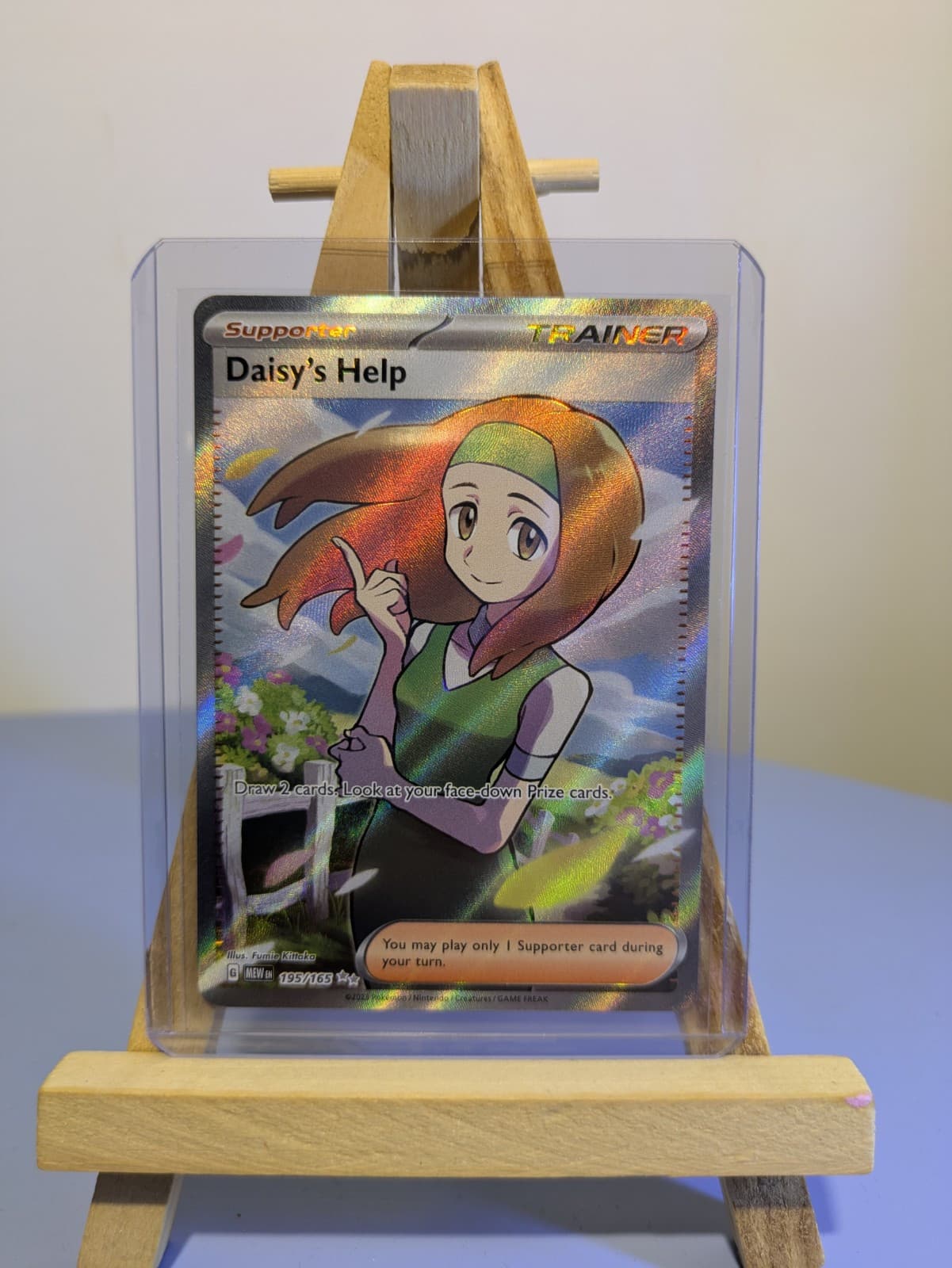 Carta Pokemon Aiuto Di Margi ( Daisy's Help ) 195/165 Full Art - 151 - Eng - NM