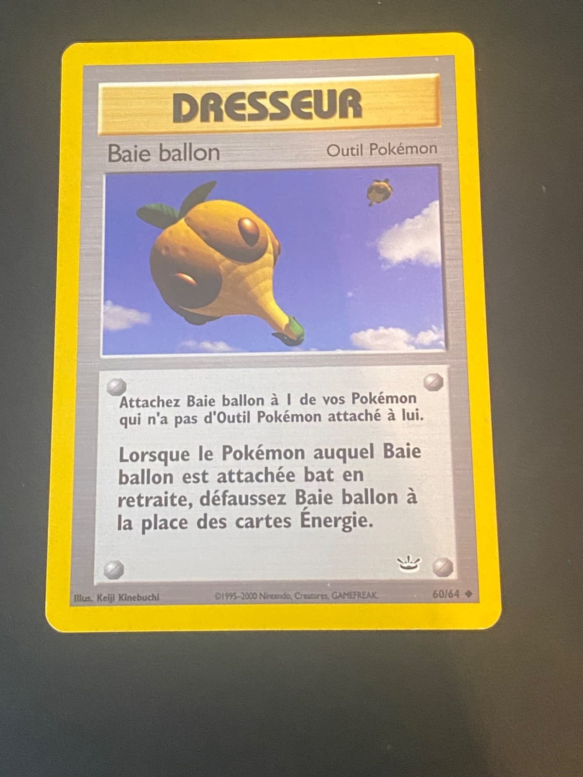 CARTE POKEMON BAIE BALLON 60/64 FR PEU COMMUNE NEO REVELATION - TBE
