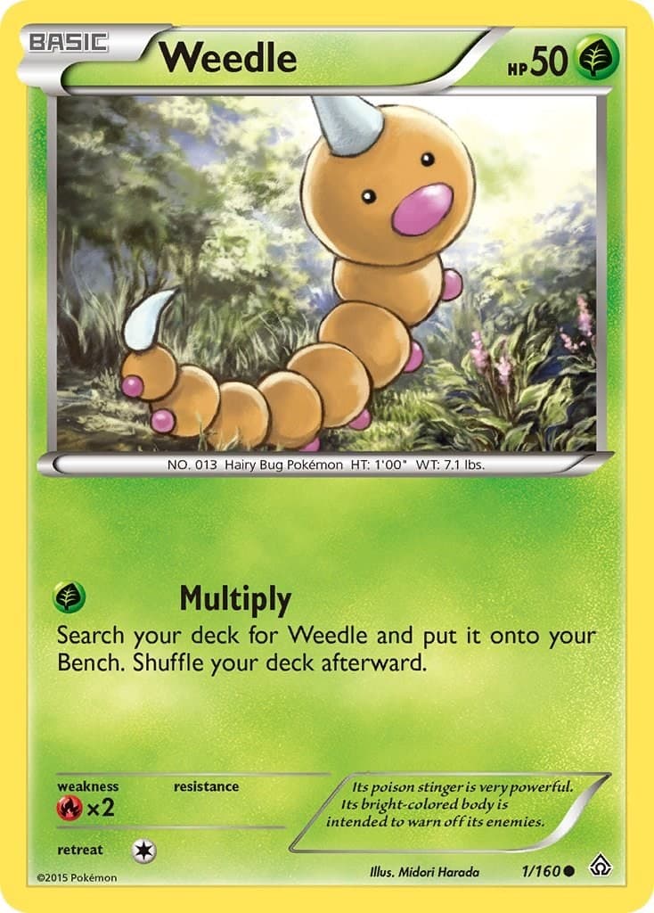 Pokemon Weedle PRC XY - Primal Clash 1/160 NM C EN