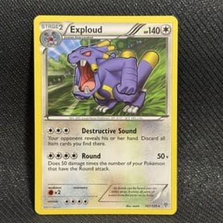 Exploud 107/135 Rare Plasma Storm Pokemon Lightly Played