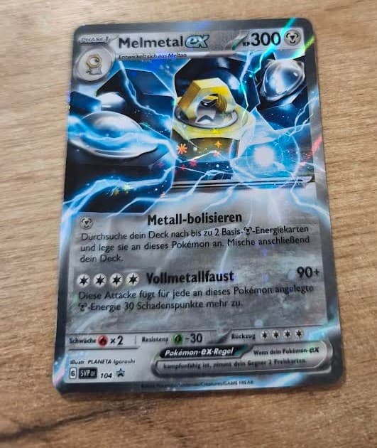 Pokemon Black Star Promo Melmetal ex SVP 104 Near Mint deutsch