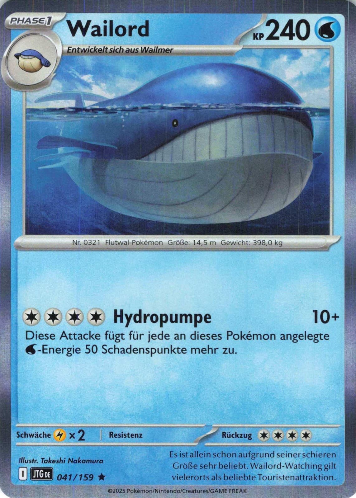 Pokémon Wailord Journey Together #41/159 🇩🇪
