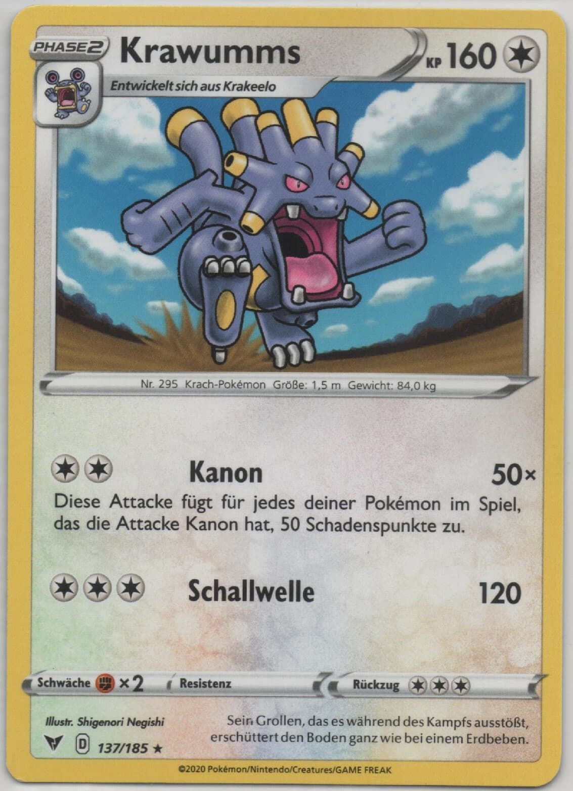 Pokemon - SWSH04 - Farbenschock (TCG)/Deutsch - Krawumms - 137/185 *