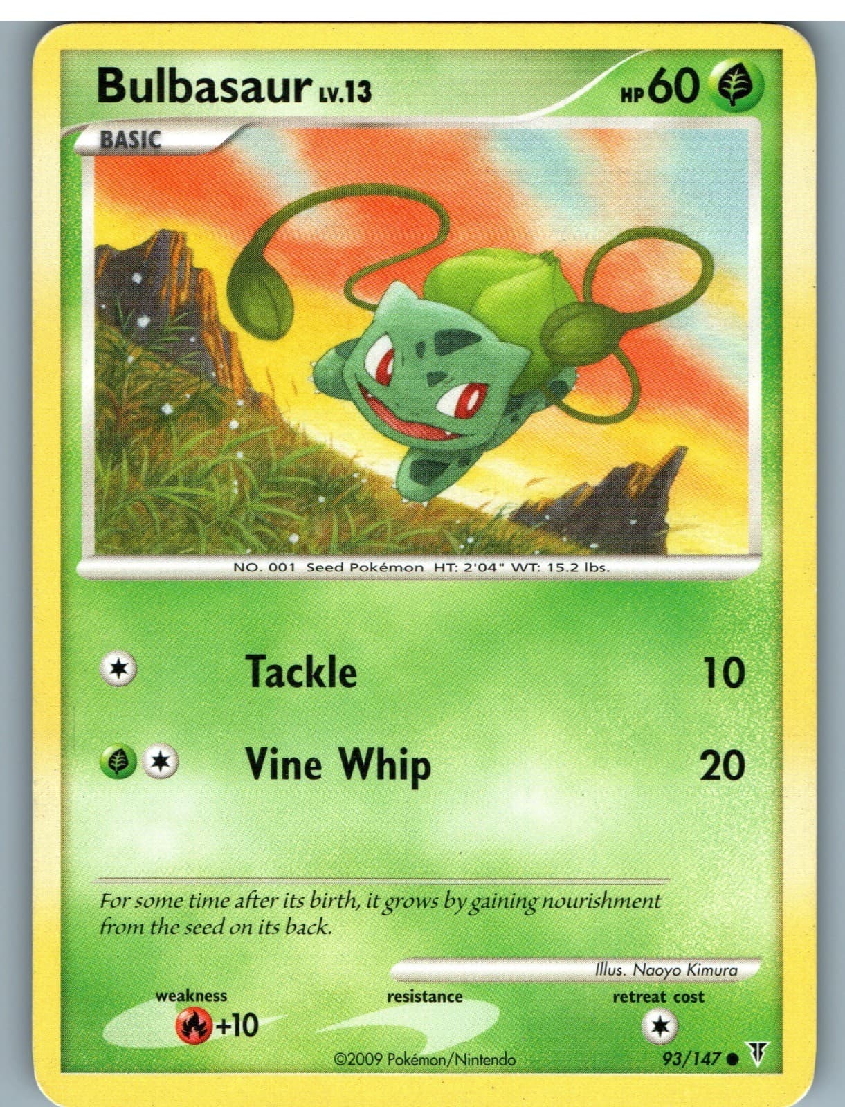 Bulbasaur 93/147 Common Supreme Victors Pokemon Moderately Played