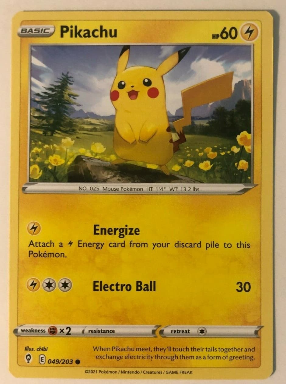 Pokemon Evolving Skies Pikachu 49/203 NM/M 