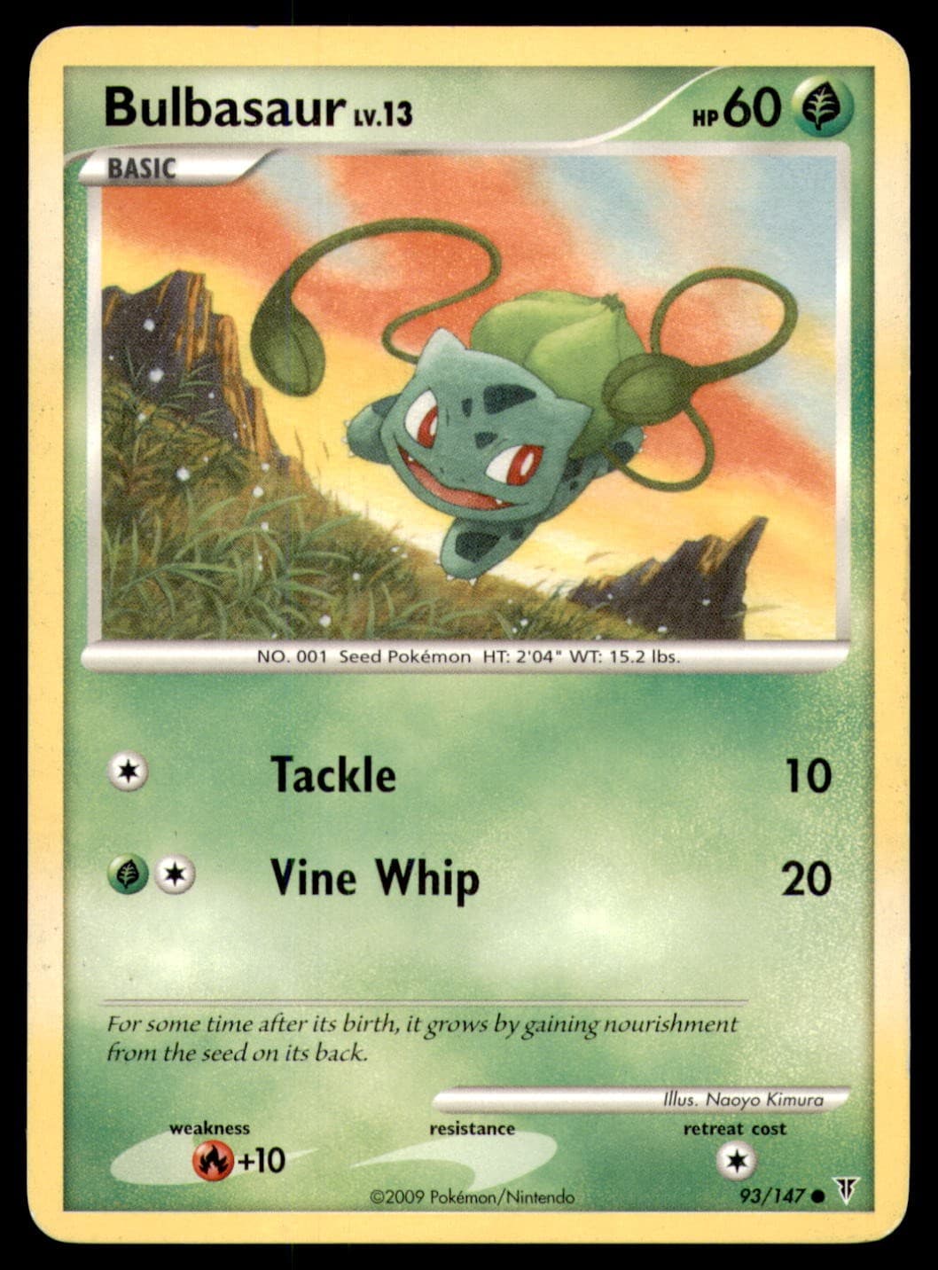 Bulbasaur 93/147 Supreme Victors 2009 Naoyo Kimura