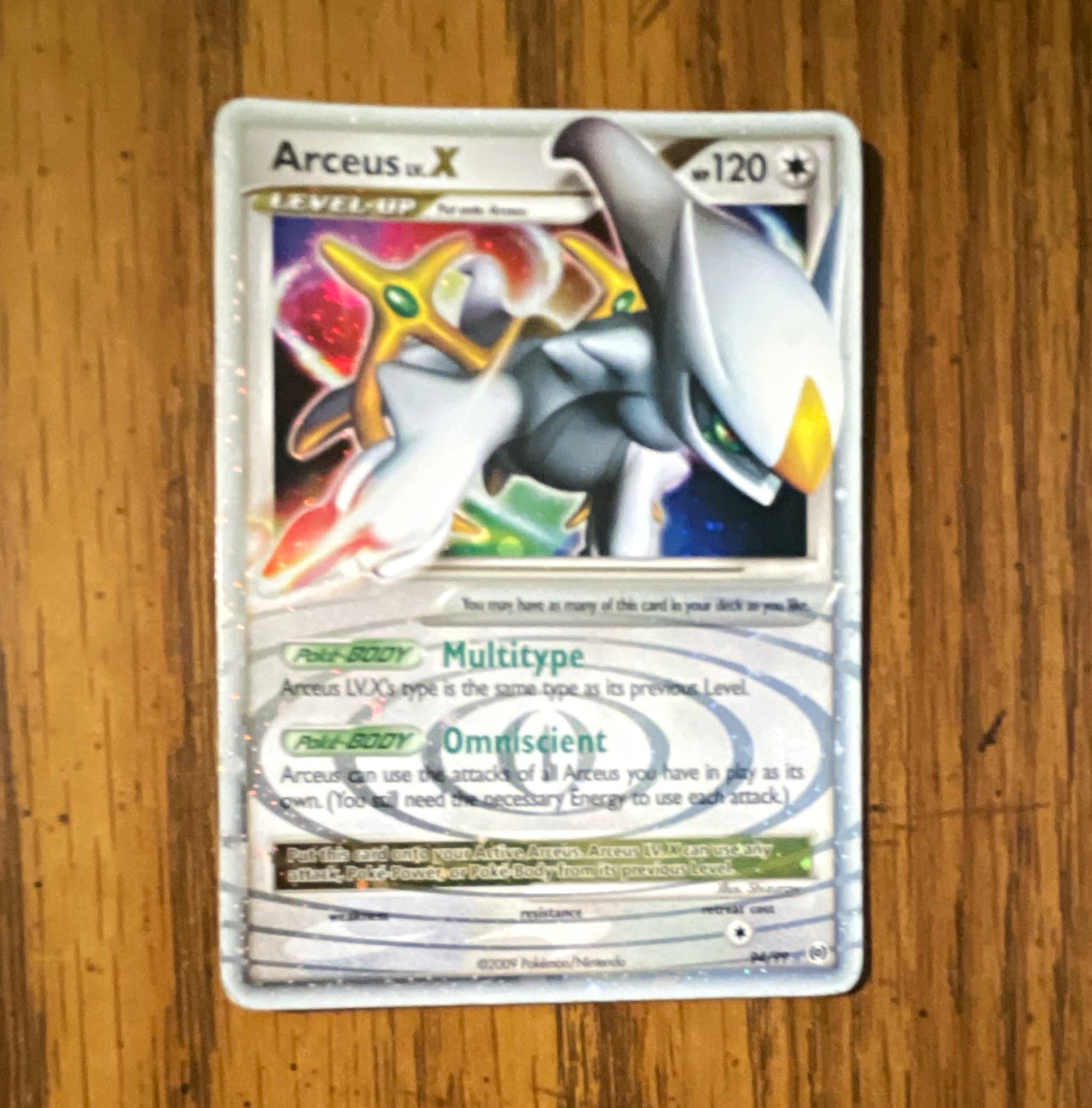 The Pokemon Company Arceus LV.X Arceus 94/99 120 HP Holo Ultra Rare EN 2009