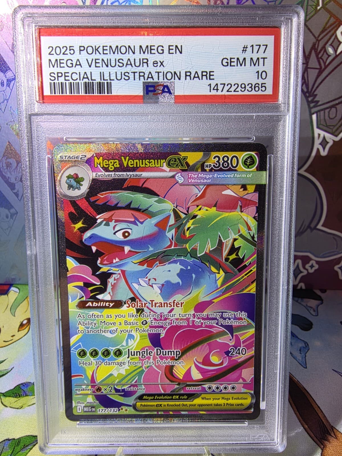 Mega Venusaur ex 177/132 Mega Evolution SIR Special Illustration Rare PSA 10