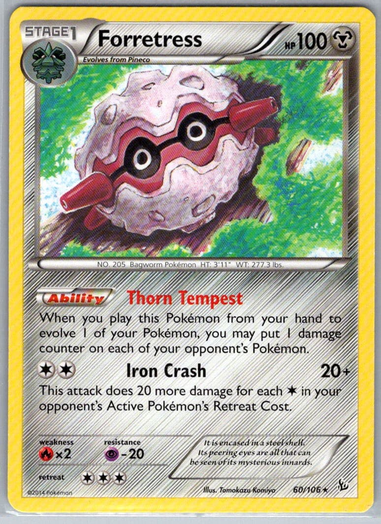 Forretress 60/106 Rare XY - Flashfire NM