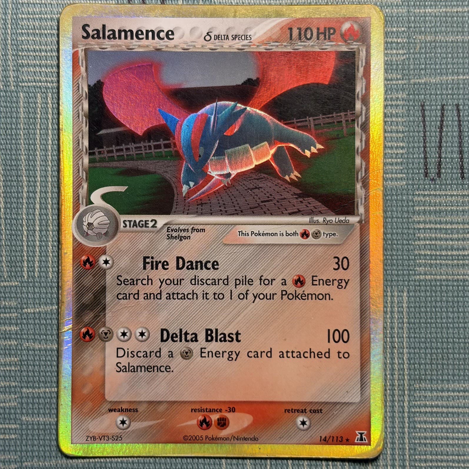 Salamence Delta Species 14/113 Holo Rare 2005 English Pokemon TCG