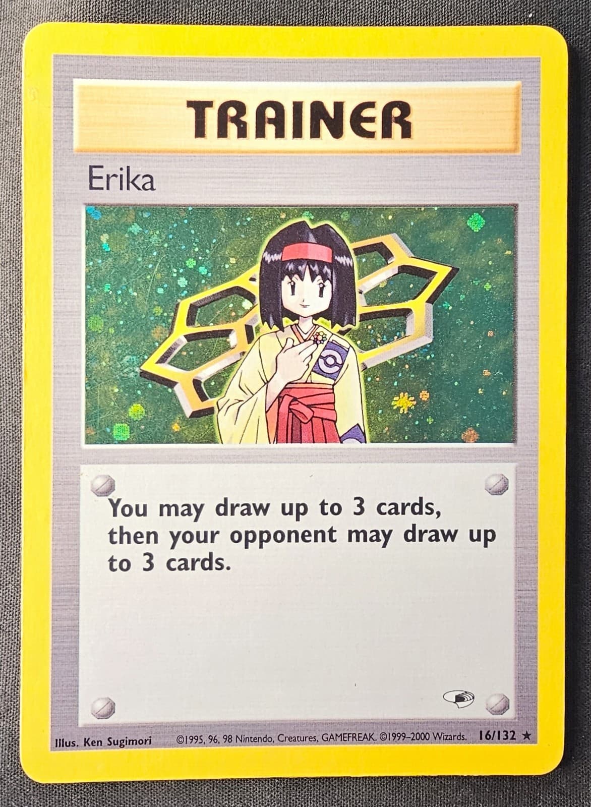 Pokemon TCG Gym Heroes Erika Trainer 16/132 Holo Rare 