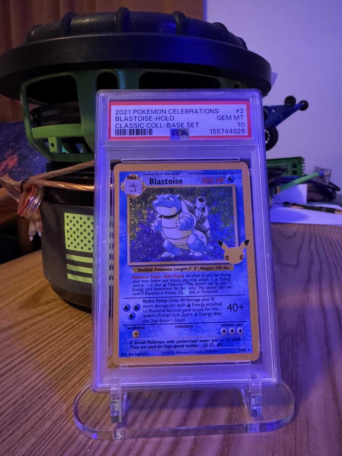 2021 POKEMON CELEBRATIONS CLASSIC COLLECTION #2 BLASTOISE-HOLO PSA 10