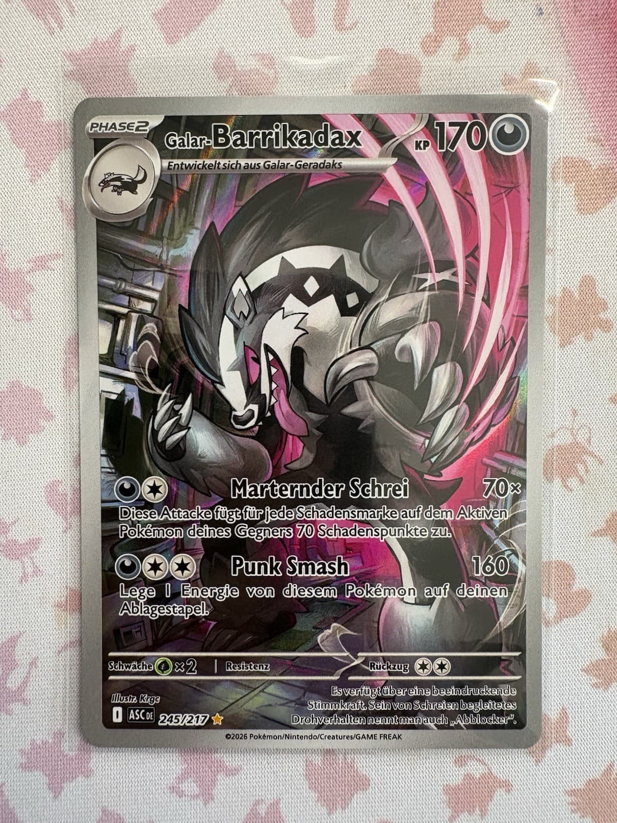 Galar-Barrikadax (ASC 245)Erhabene Helden - Galarian Obstagoon - Einzelkarten