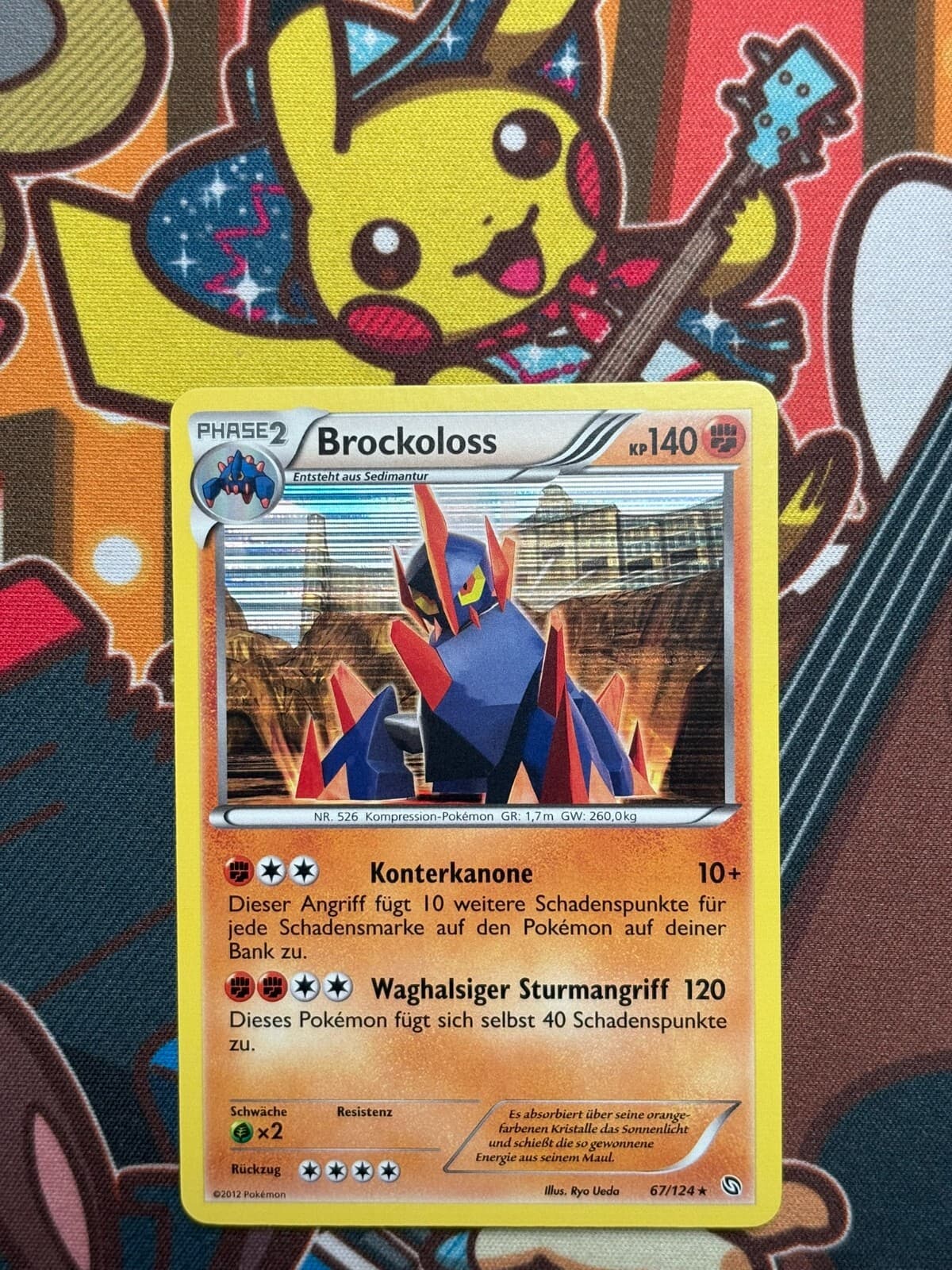 Brockoloss Holo 67/124 Hoheit der Drachen deutsch Pokemon Karten NM