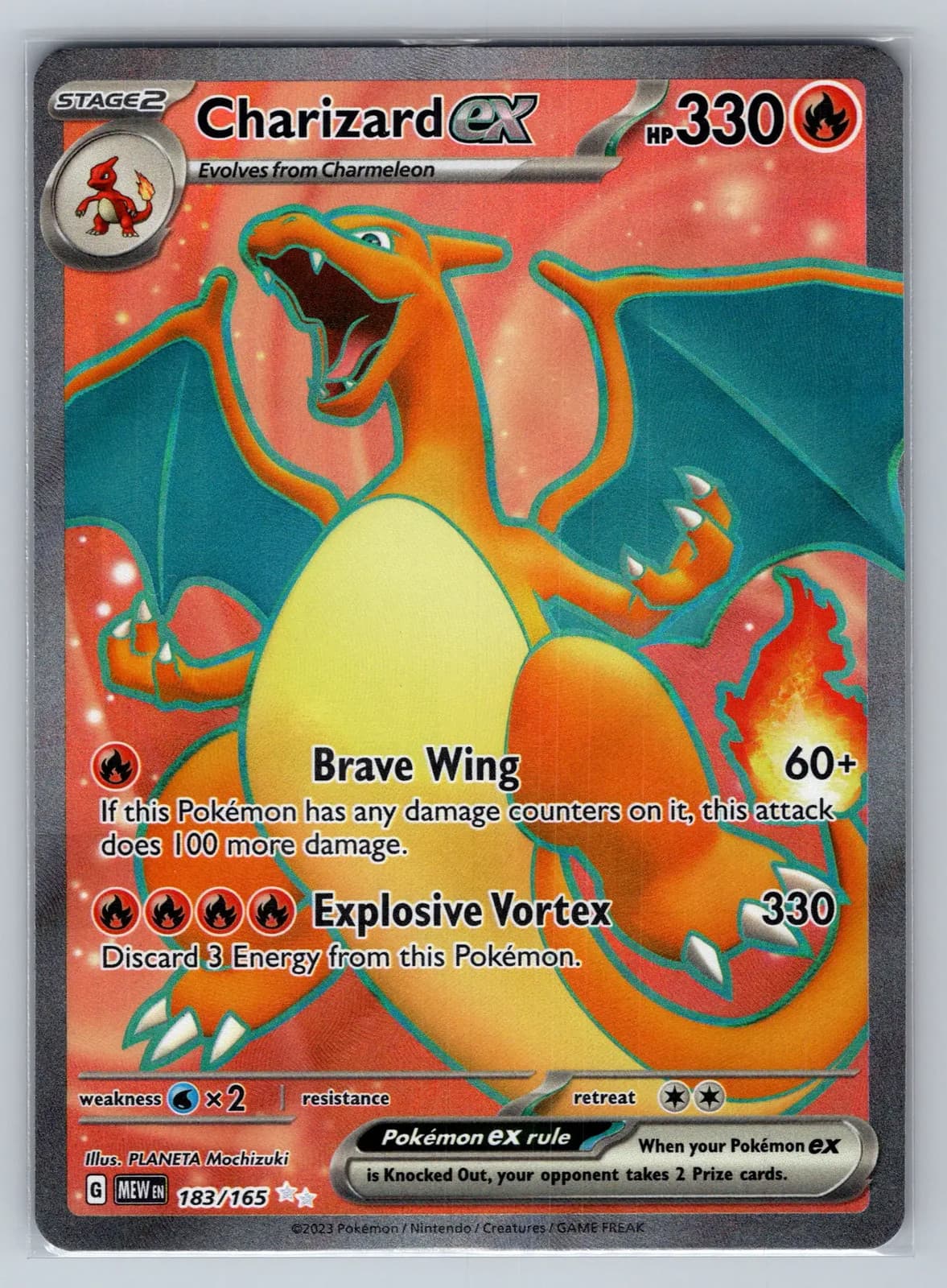 Charizard ex 183/165 Scarlet & Violet 151 Ultra Rare Full Art Pokemon TCG NM — photo 1 of 2