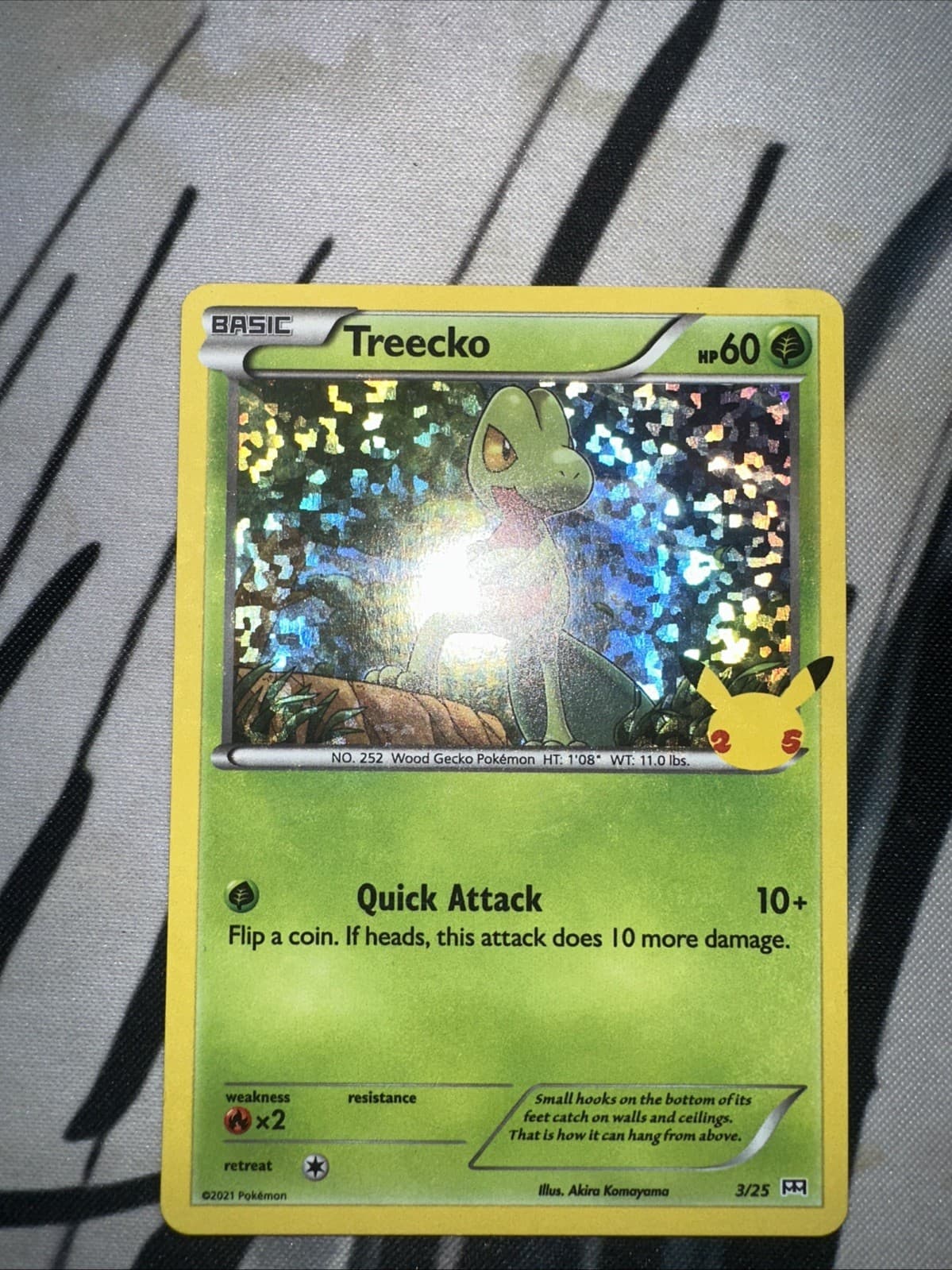 Treecko 3/25 Holo Rare McDonald's 25th Anniversary Lightly Played Pokemon Card