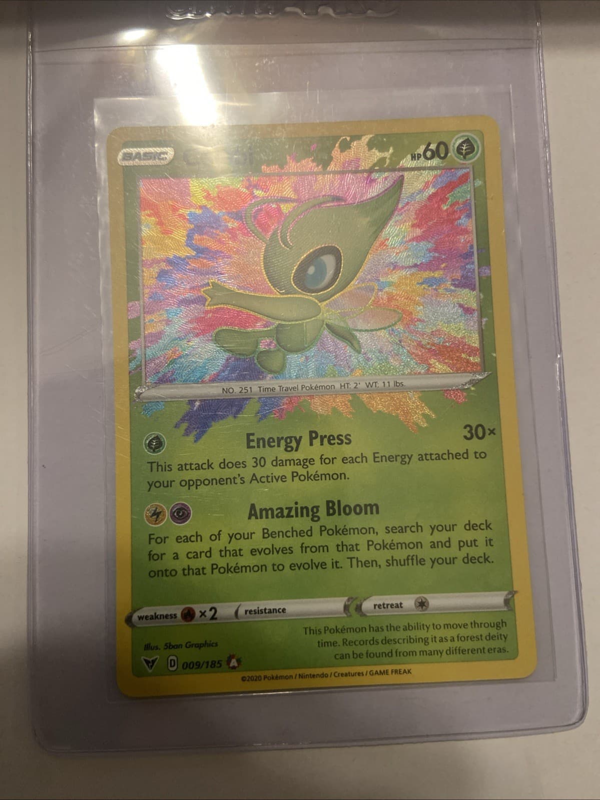 Pokemon Trading Card Game Vivid Voltage Amazing Rare Celebi 9/185 EN In Hand