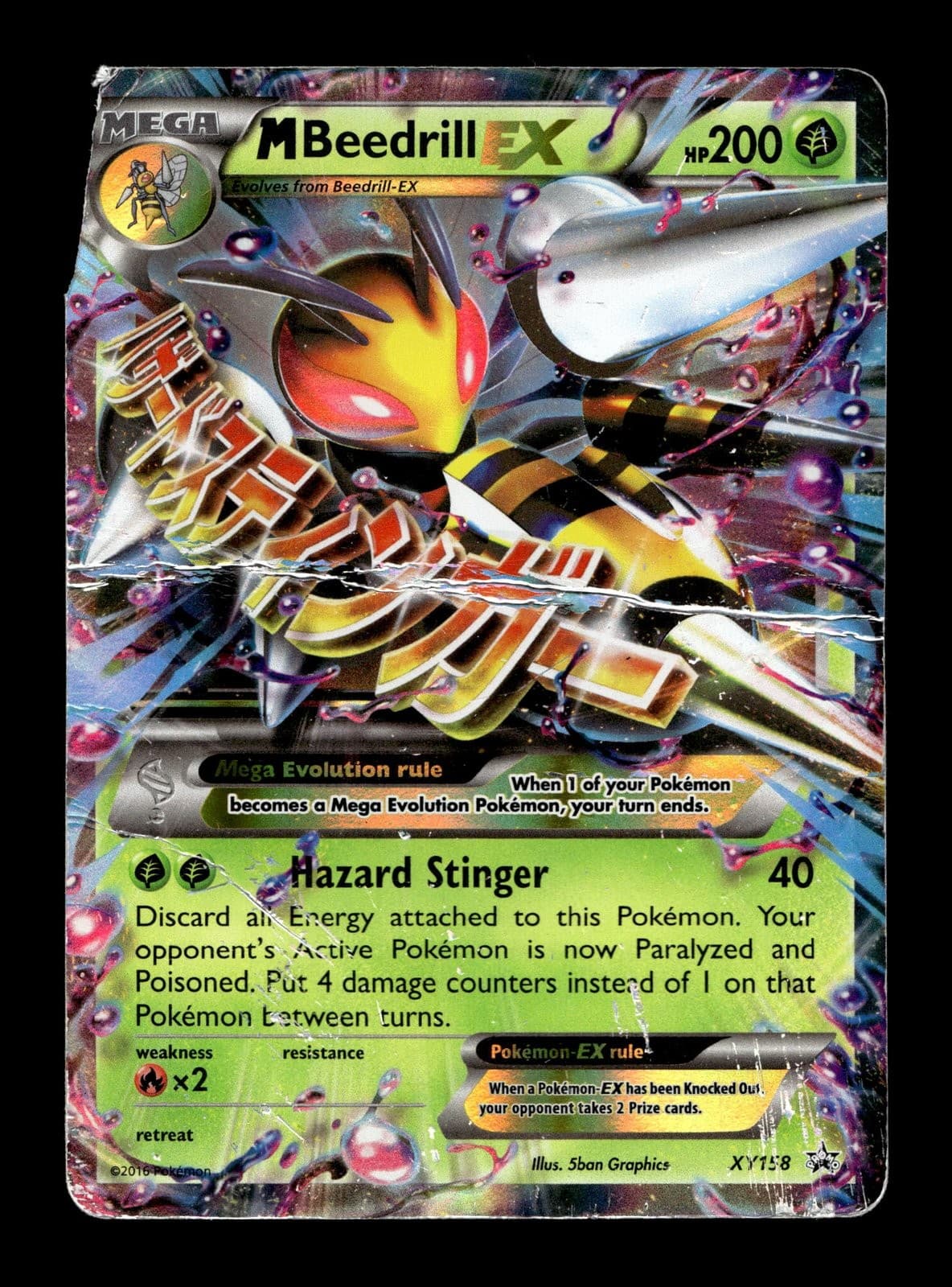M Beedrill EX XY Promos #XY158 (2014) Promo Holo HP Pokemon