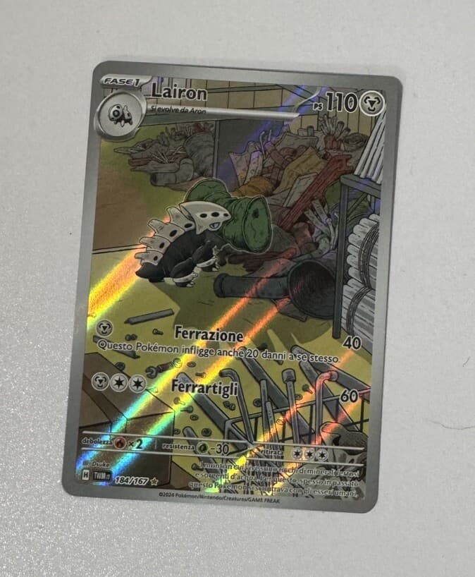 LAIRON 184/167 • Rara Gallery • Crepuscolo Mascherato TWM POKEMON +IVA