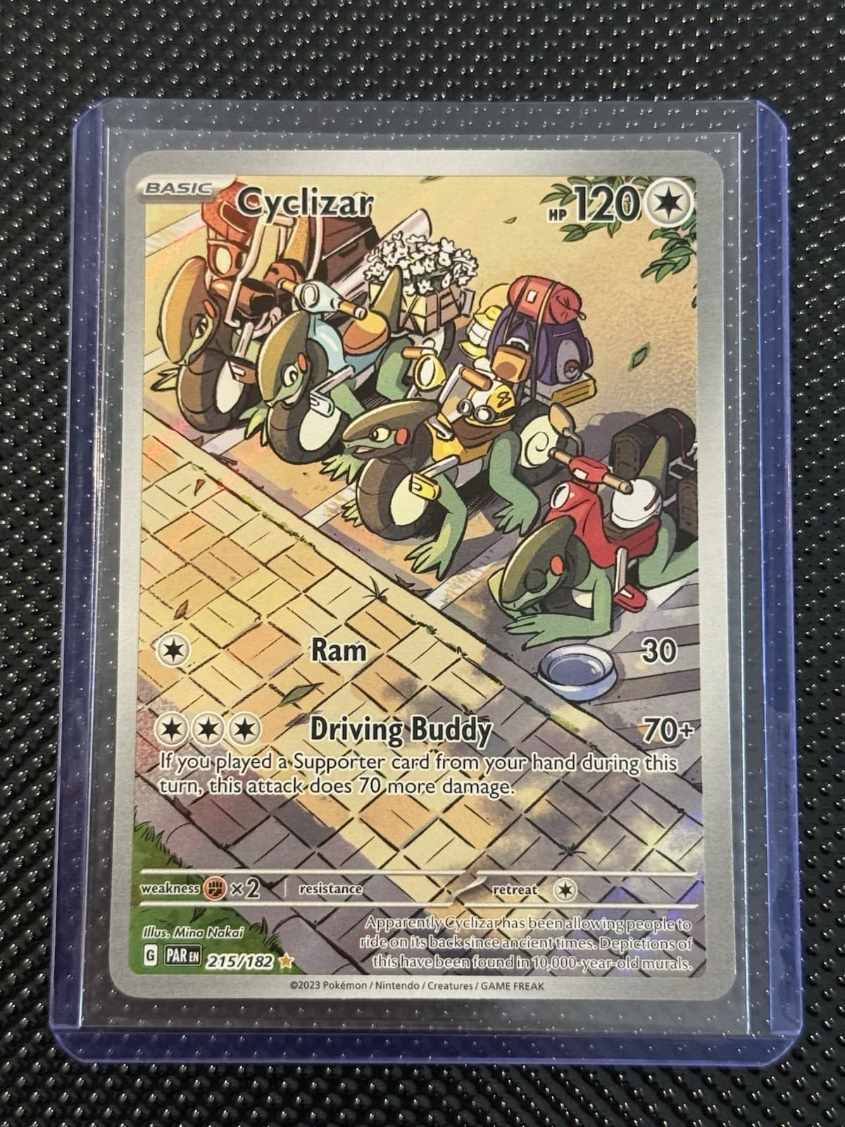 Cyclizar 215/182 Illustration Rare Holo Paradox Rift Pokemon Near Mint