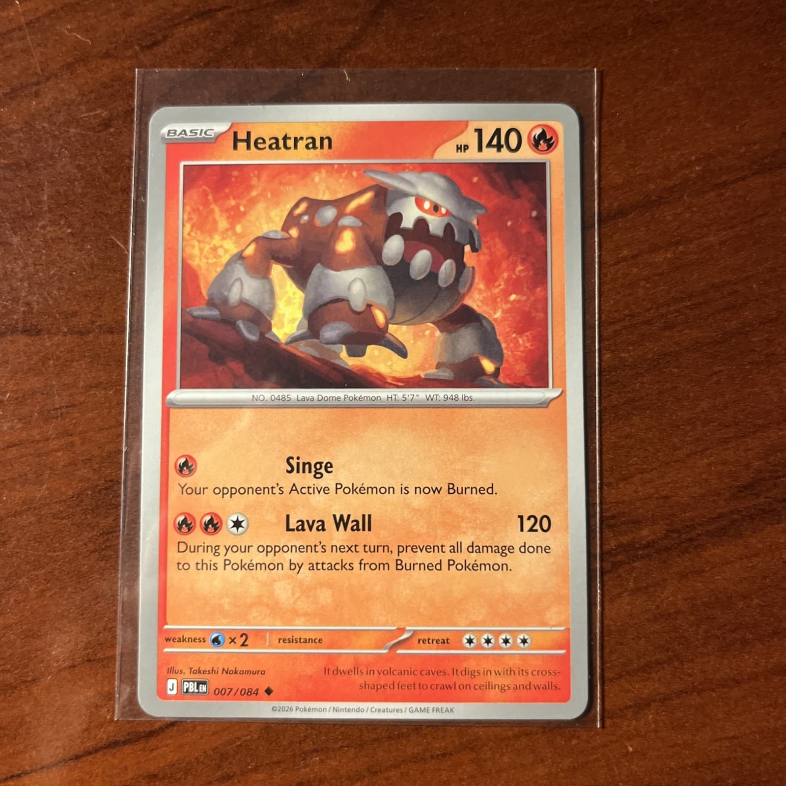 Pokemon TCG:  Heatran 7/84, Pitch Black Uncommon 