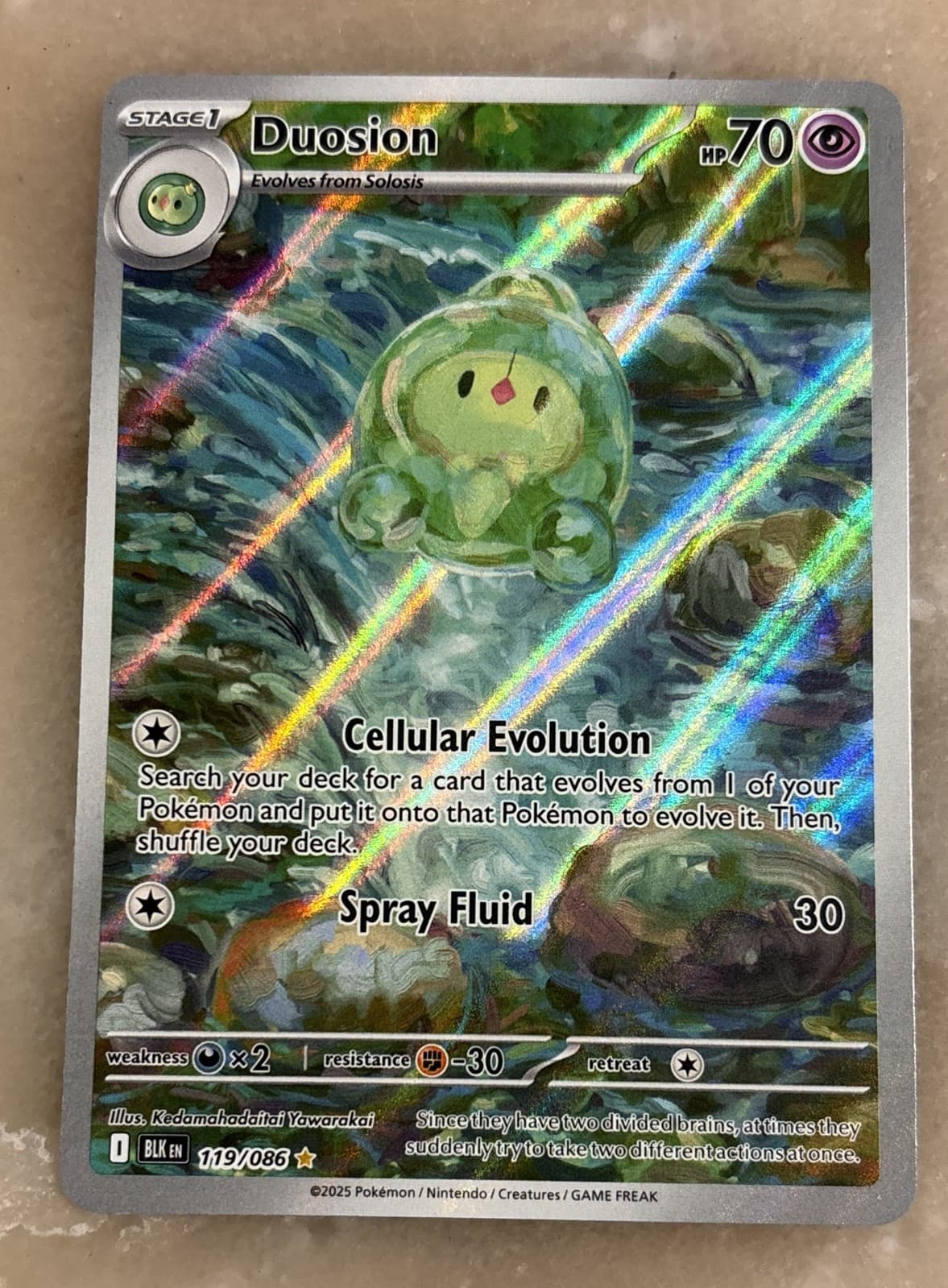 Duosion 119/086 Sv: Black Bolt Holo