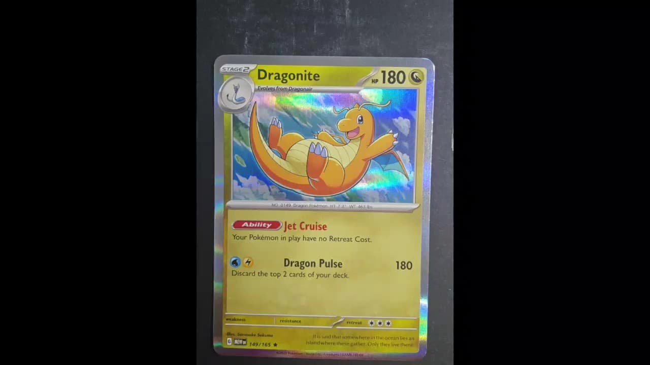 Dragonite 149/165 Rare 151 Pokemon Holo Lightly Played