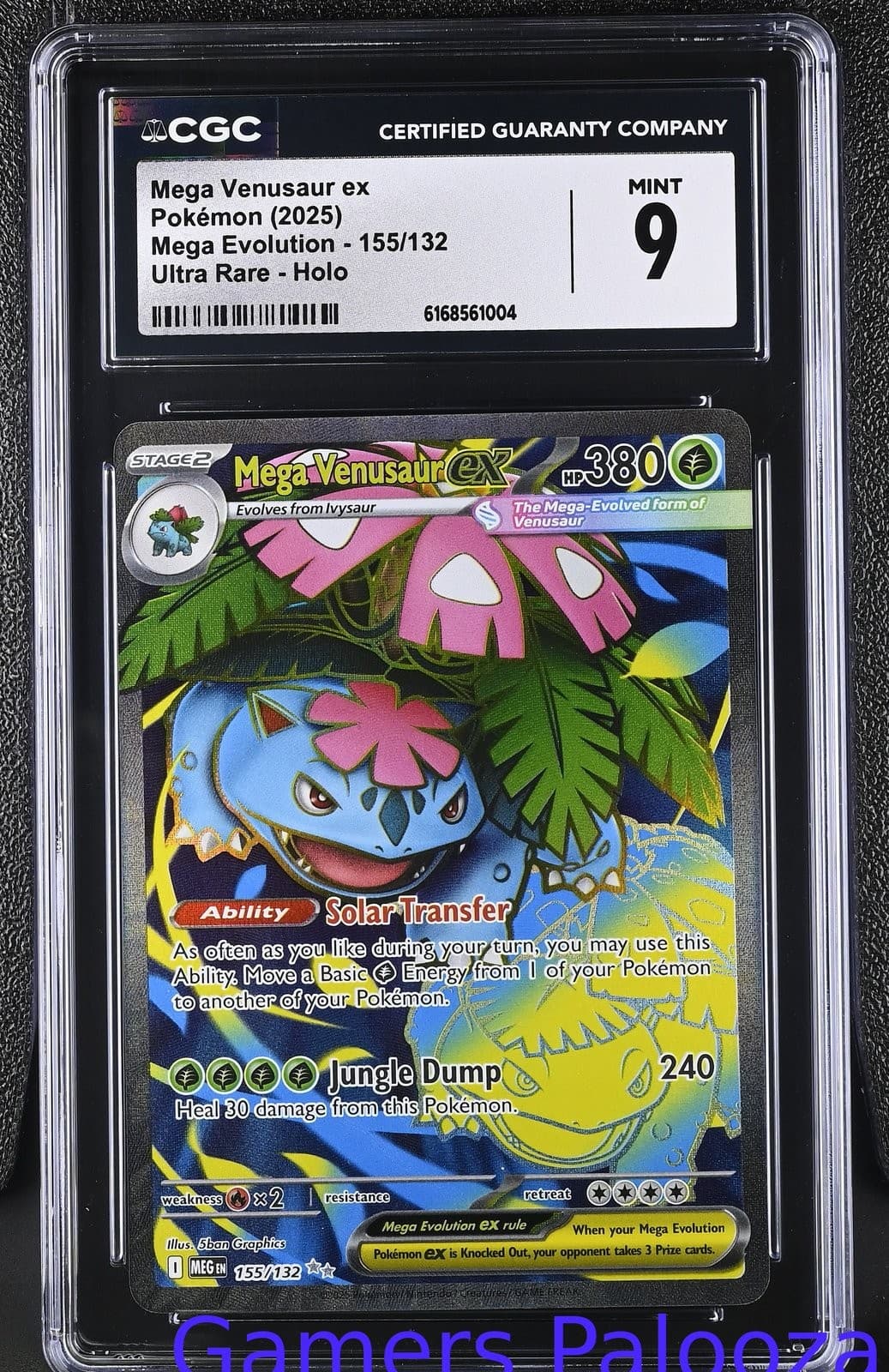 MEGA VENUSAUR EX 155/132 ULTRA RARE HOLO MEGA EVOLUTION POKEMON CGC 9