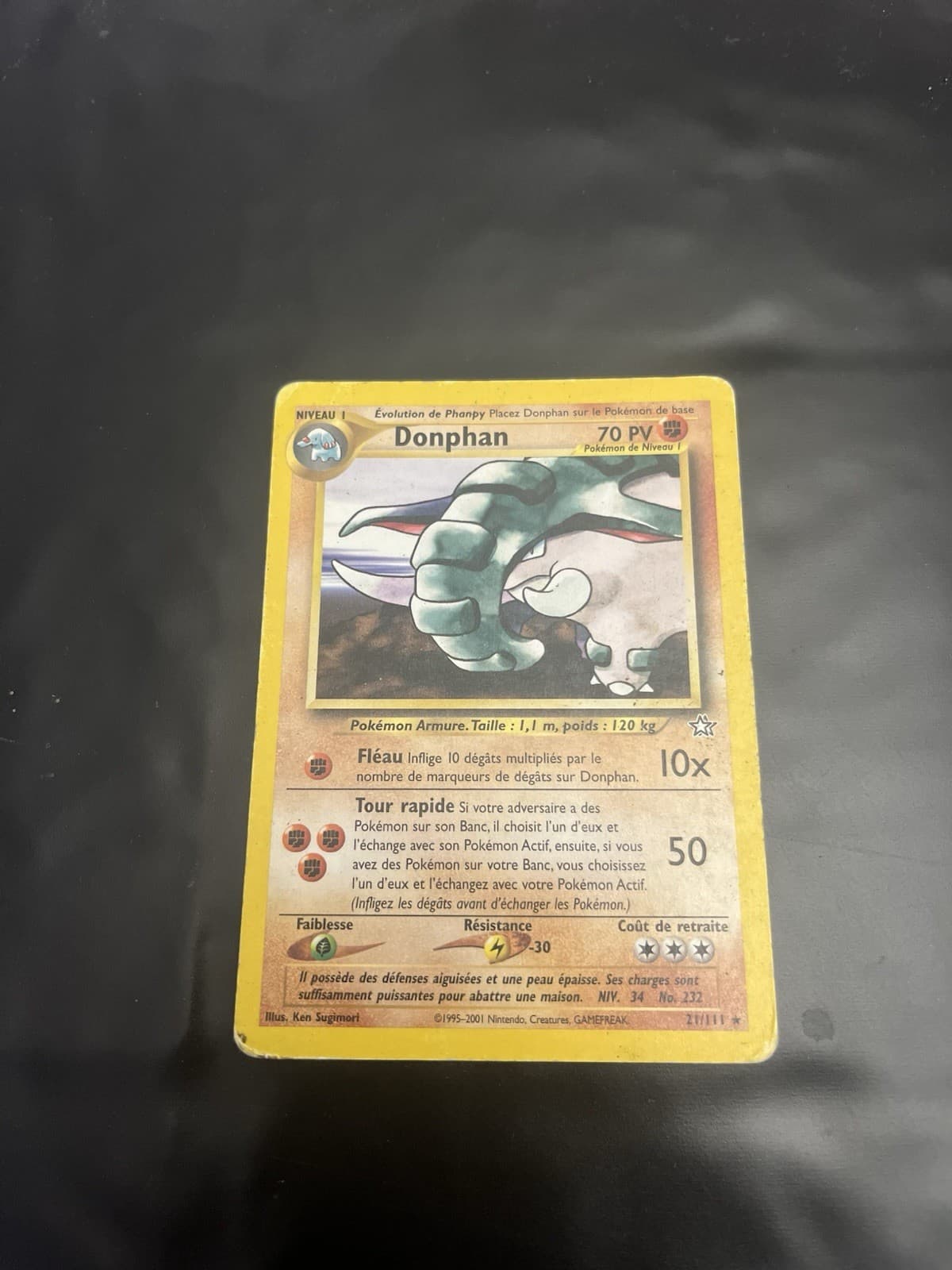 Donphan 21/111 Neo Genesis Carte Pokemon Fr
