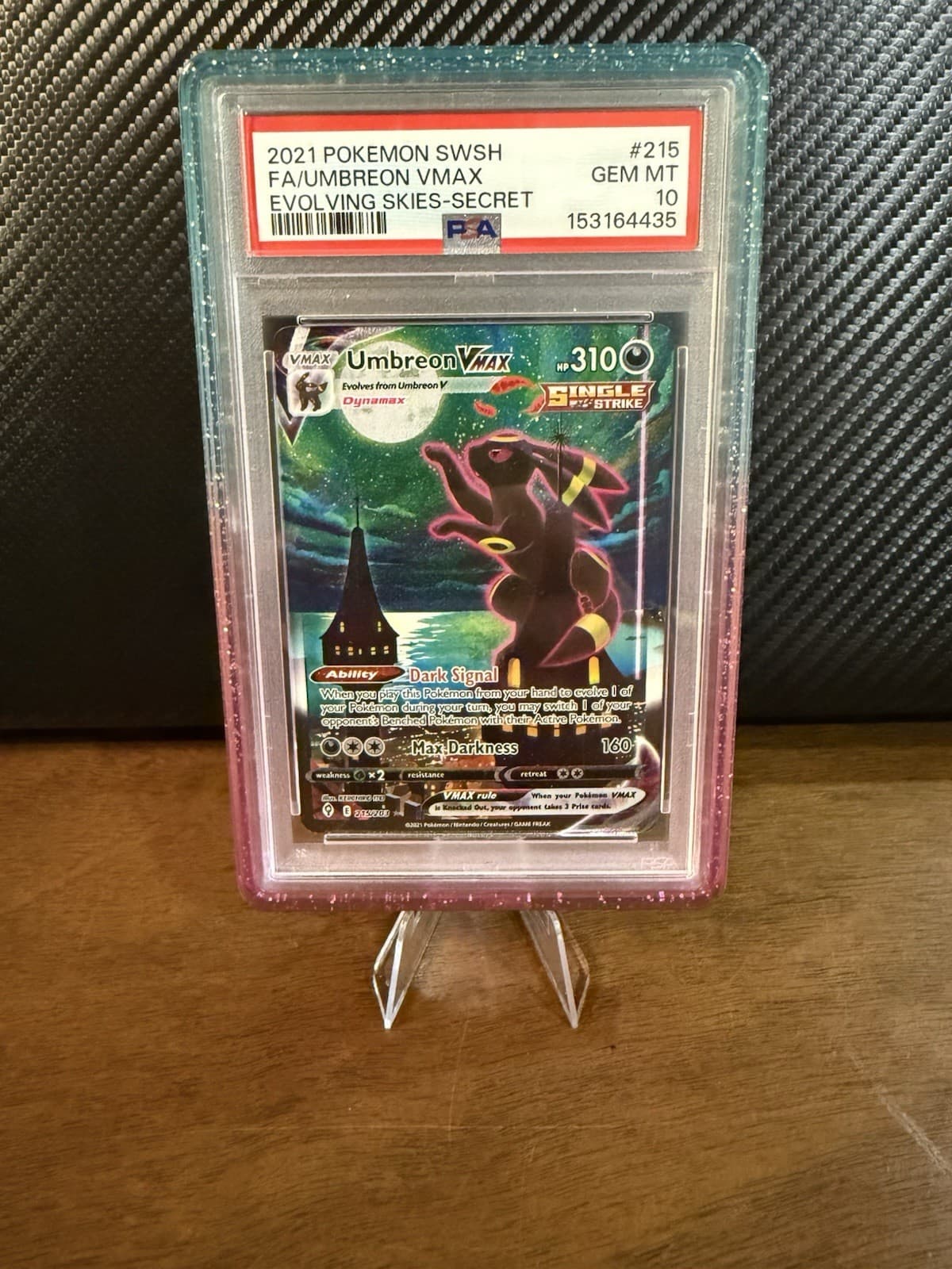 Umbreon VMAX 215/203 Alternate Art SWSH Evolving Skies PSA 10