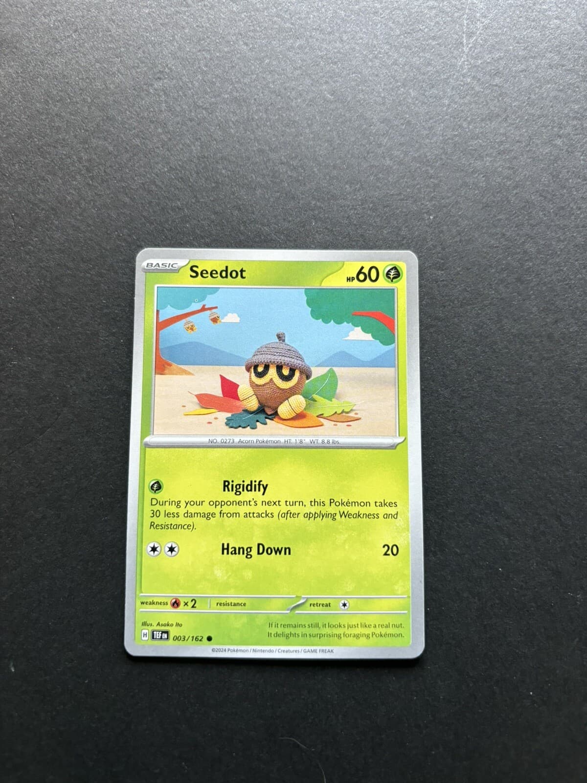 2024 Pokémon Temporal Forces - Seedot No. 3/162