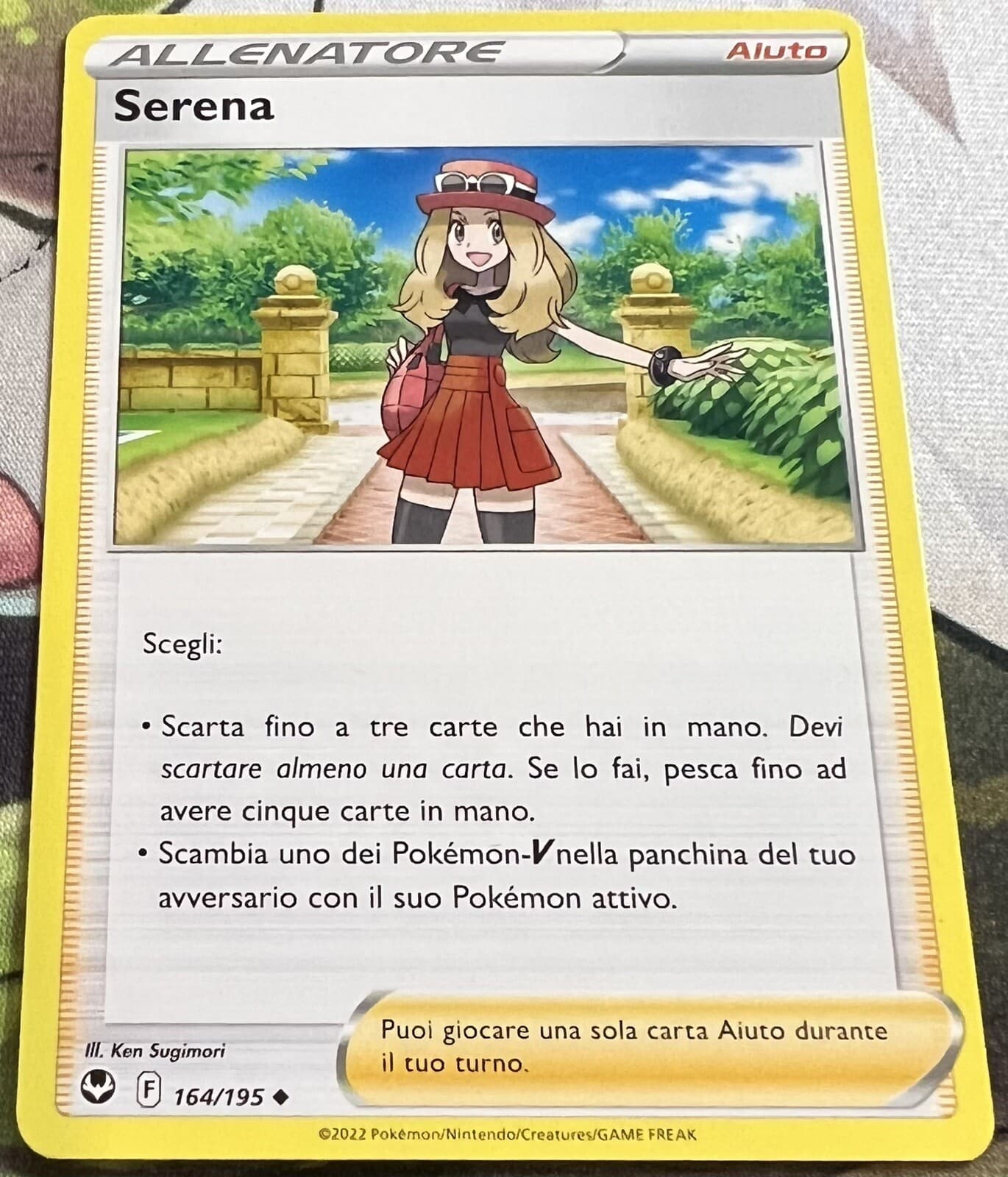 Carta Pokemon Tempesta Argentata ITA: SERENA 164/195 Non Comune