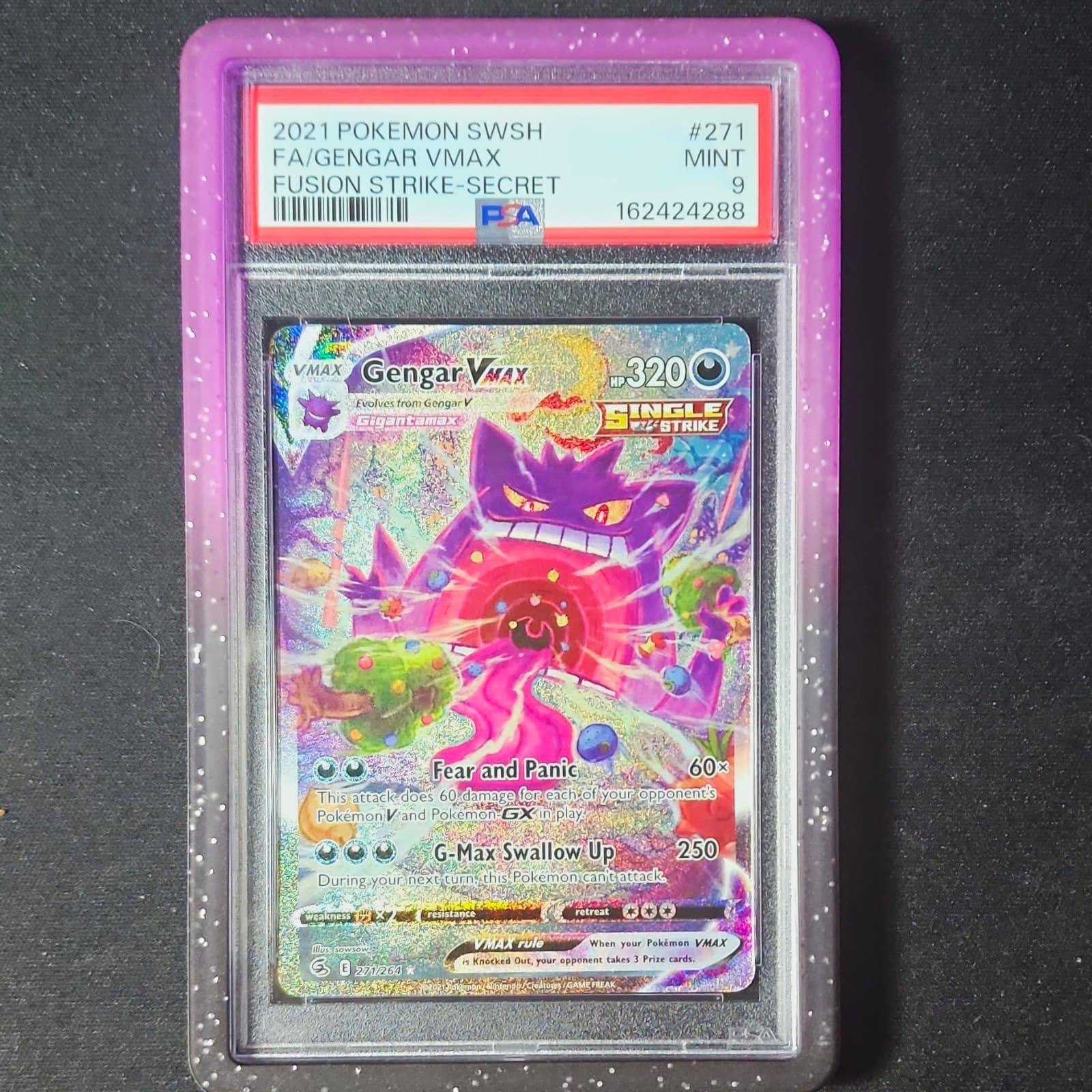 The Pokemon Company Gengar VMAX Alt Art Secret Rare Holo 271/264 PSA 9