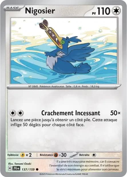Carte Pokémon Nigosier 137/159 EV9 Aventures Ensemble FR NEUVE