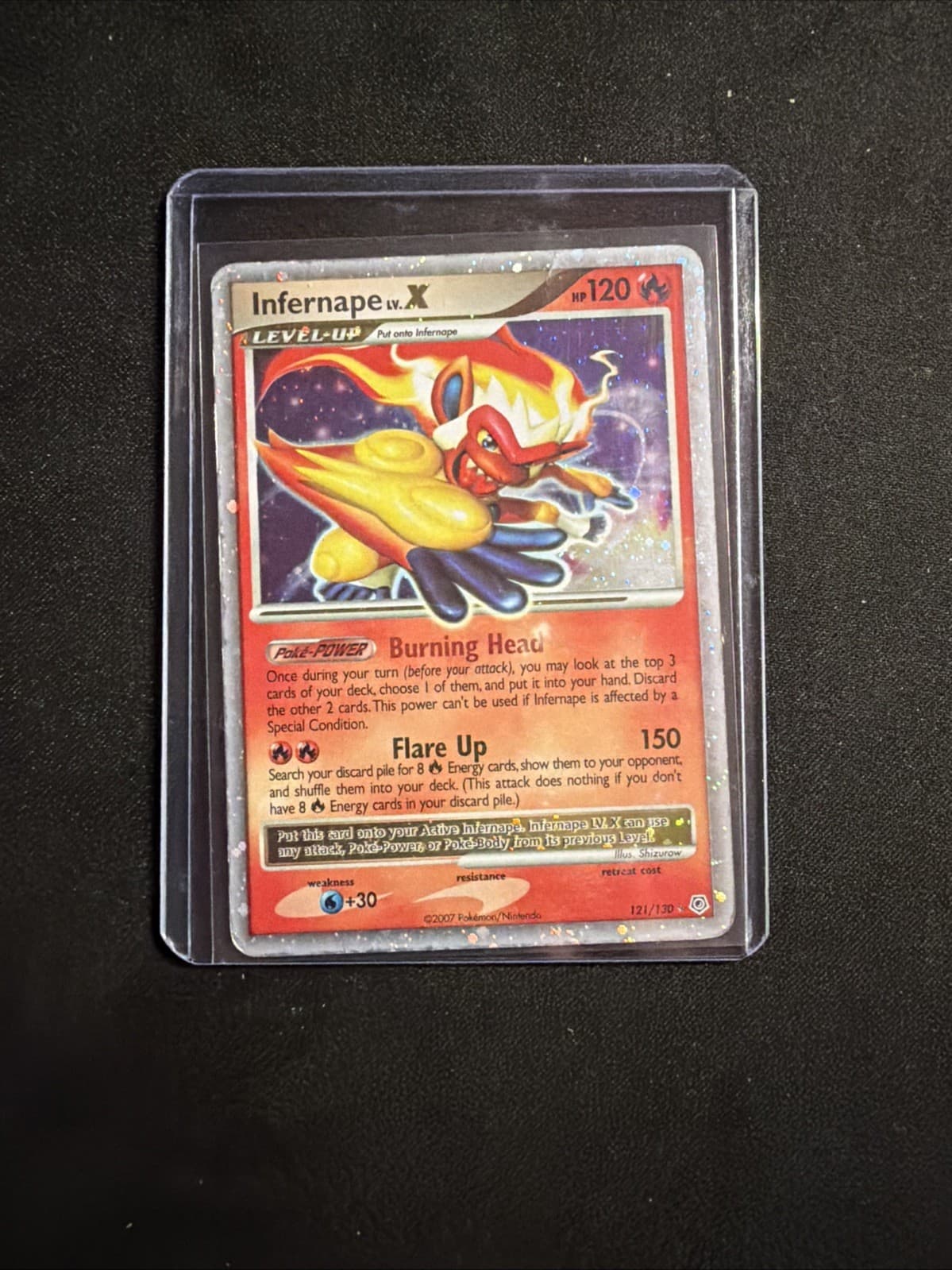 Pokemon TCG Infernape LV.X Holo Diamond and Pearl 121/130