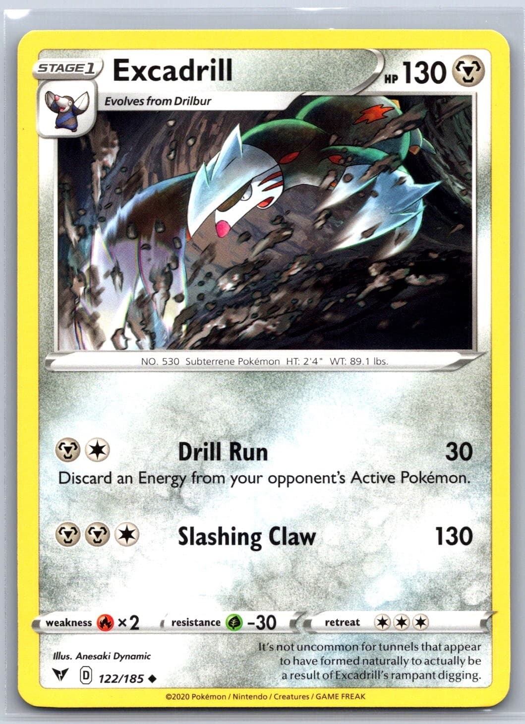 Excadrill 122/185 Uncommon Vivid Voltage Pokemon Near Mint