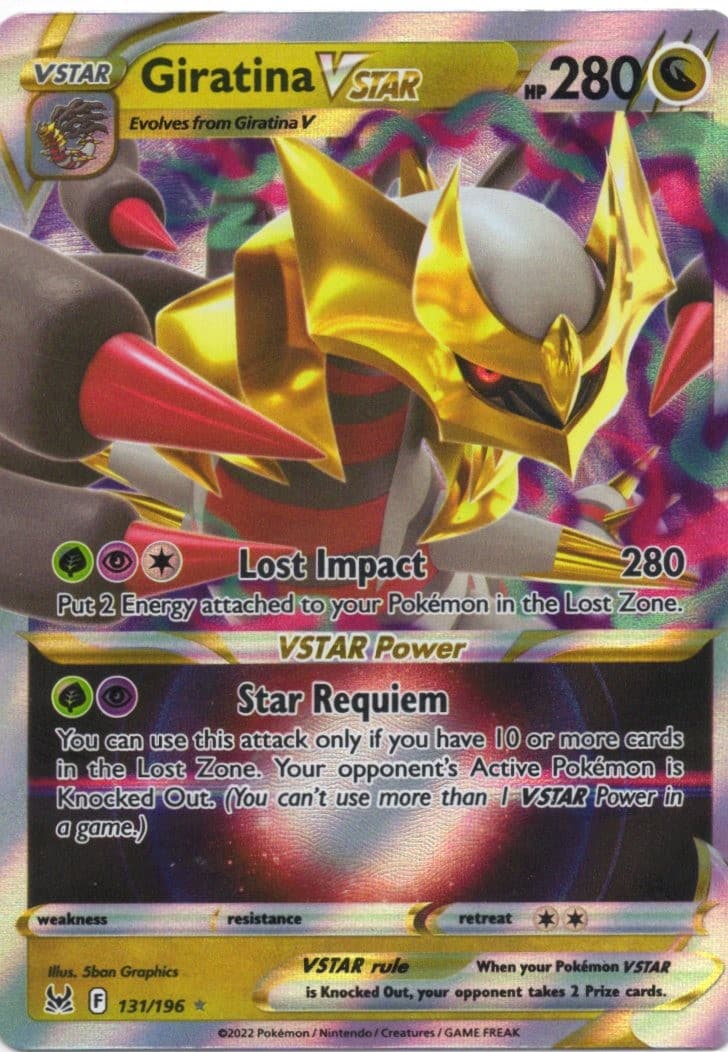 Pokemon Giratina VSTAR Lost Origin 131/196 Holo NM
