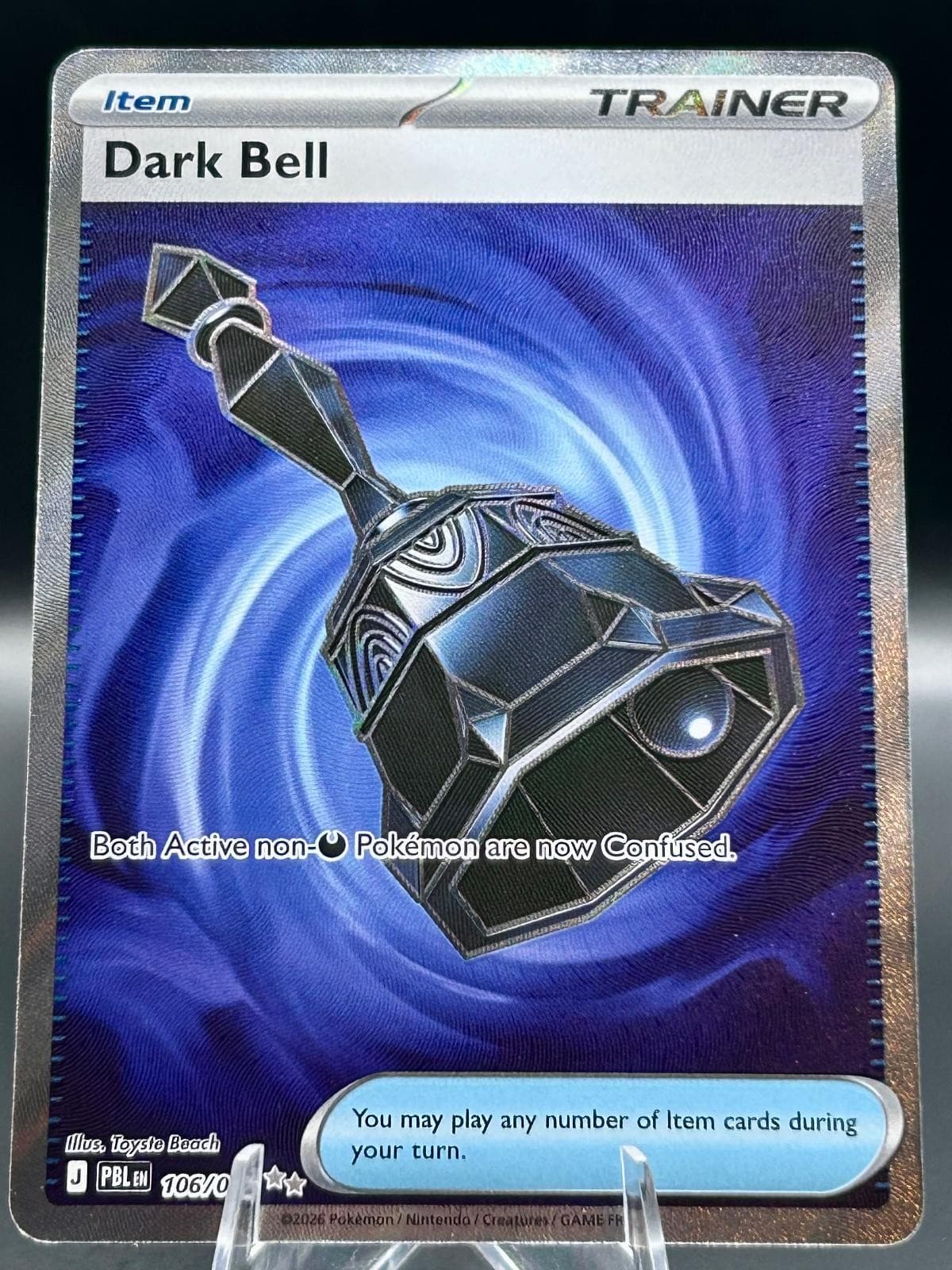 Dark Bell 106/084 Ultra Rare Pitch Black Pokemon TCG Holo Near Mint