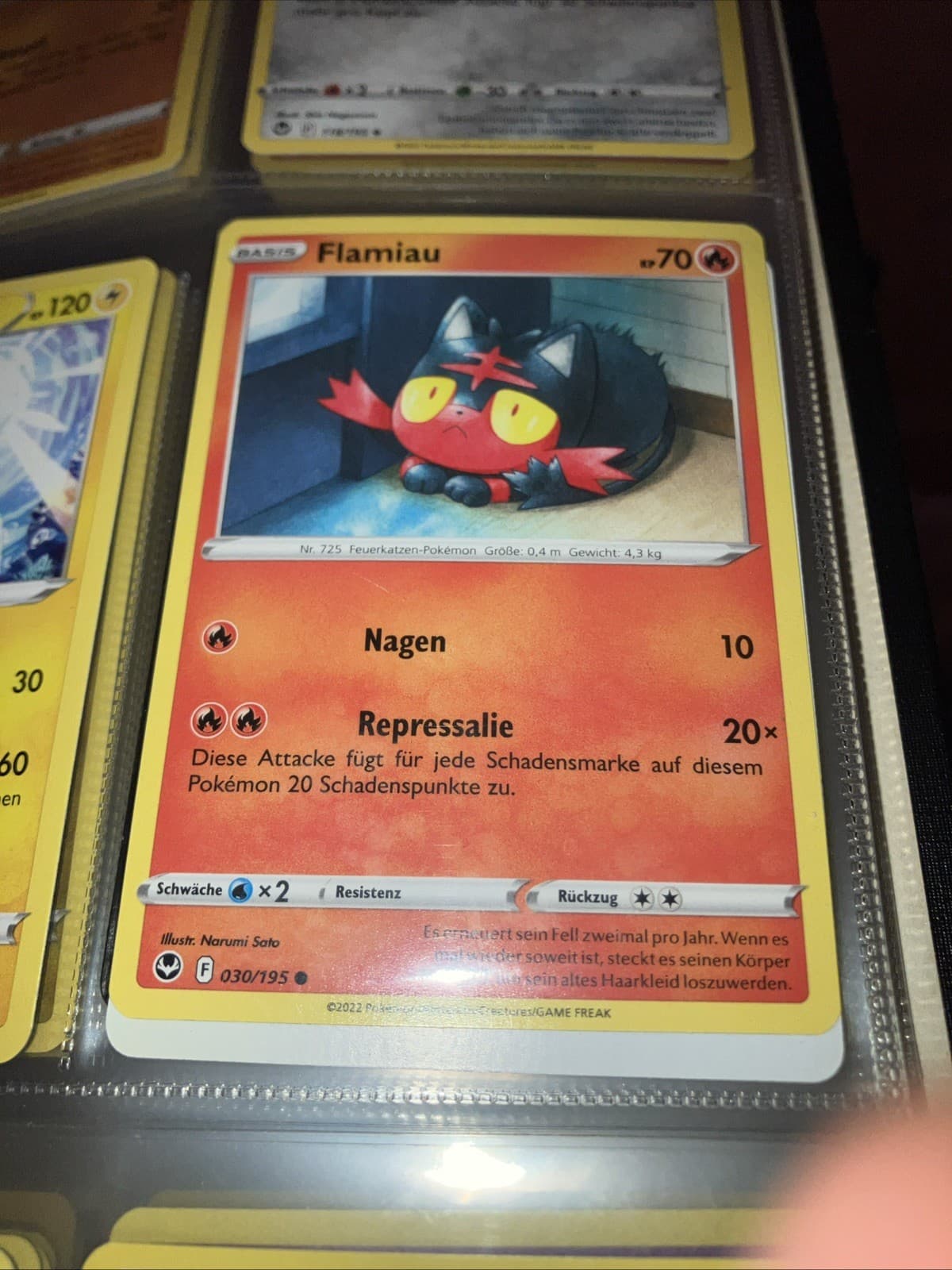 Pokémon Flamiau Silberne Sturmwinde #30 NM DE