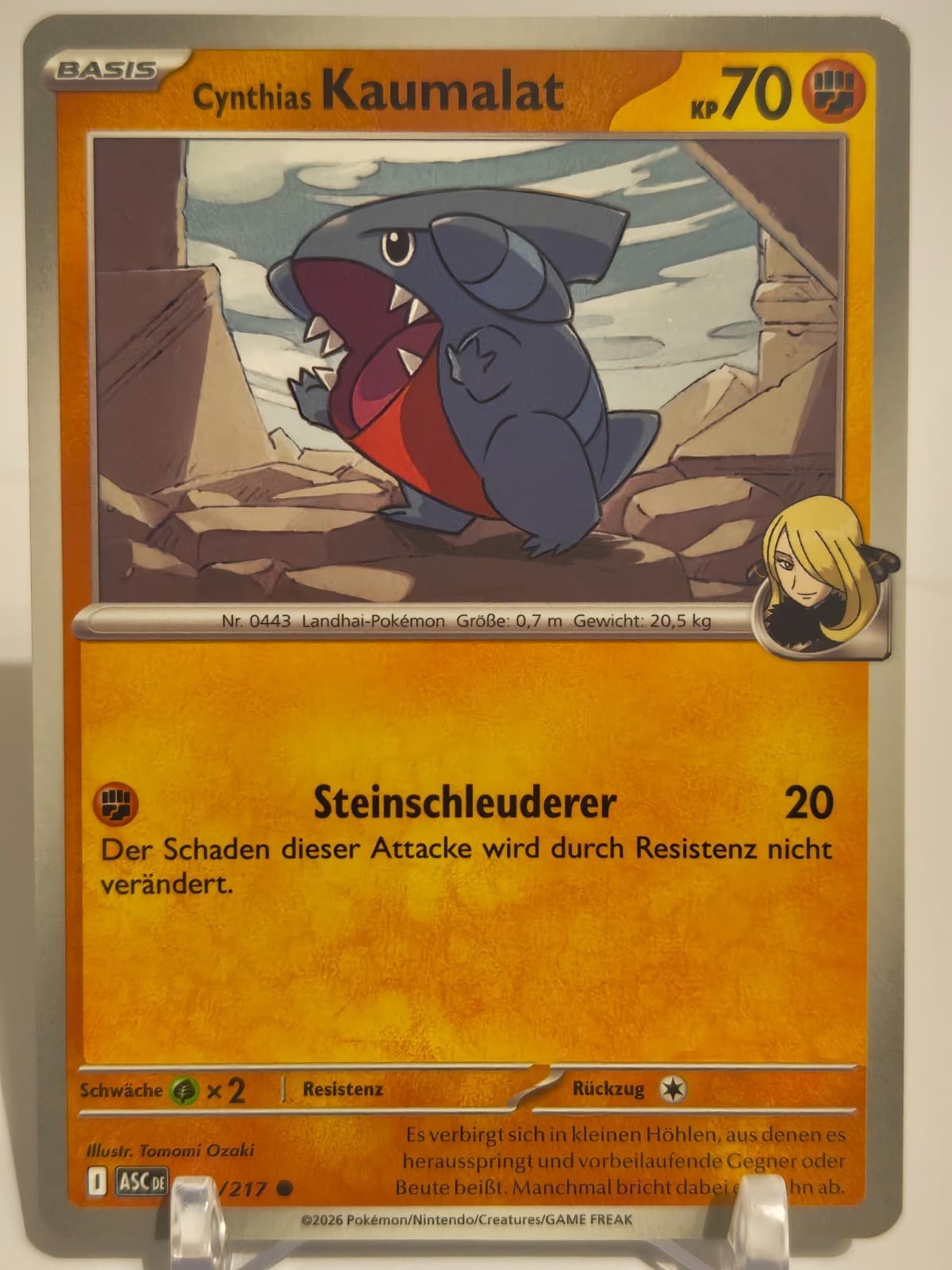 Cynthias Kaumalat 109/217 - Deutsch - Erhabene Helden ASC - Pokemon Karte NM