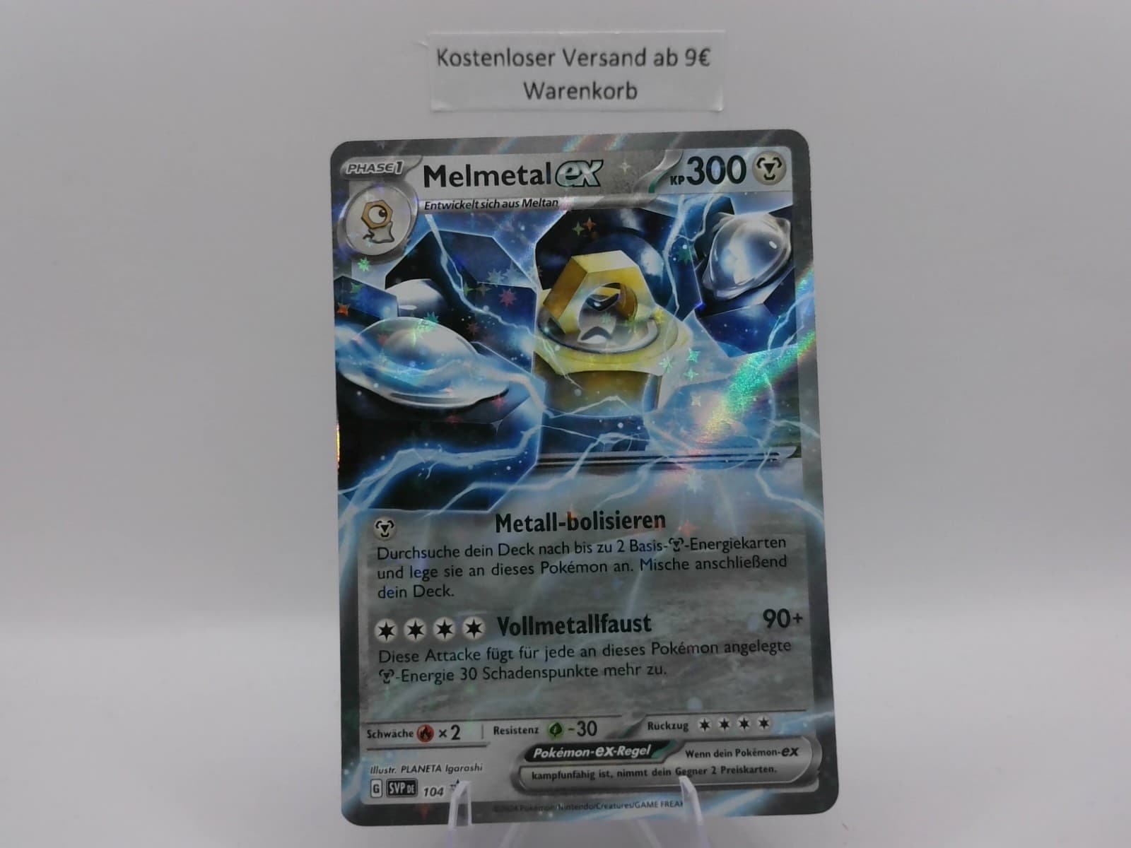Pokemon Black Star Promo Melmetal ex SVP 104 Near Mint deutsch