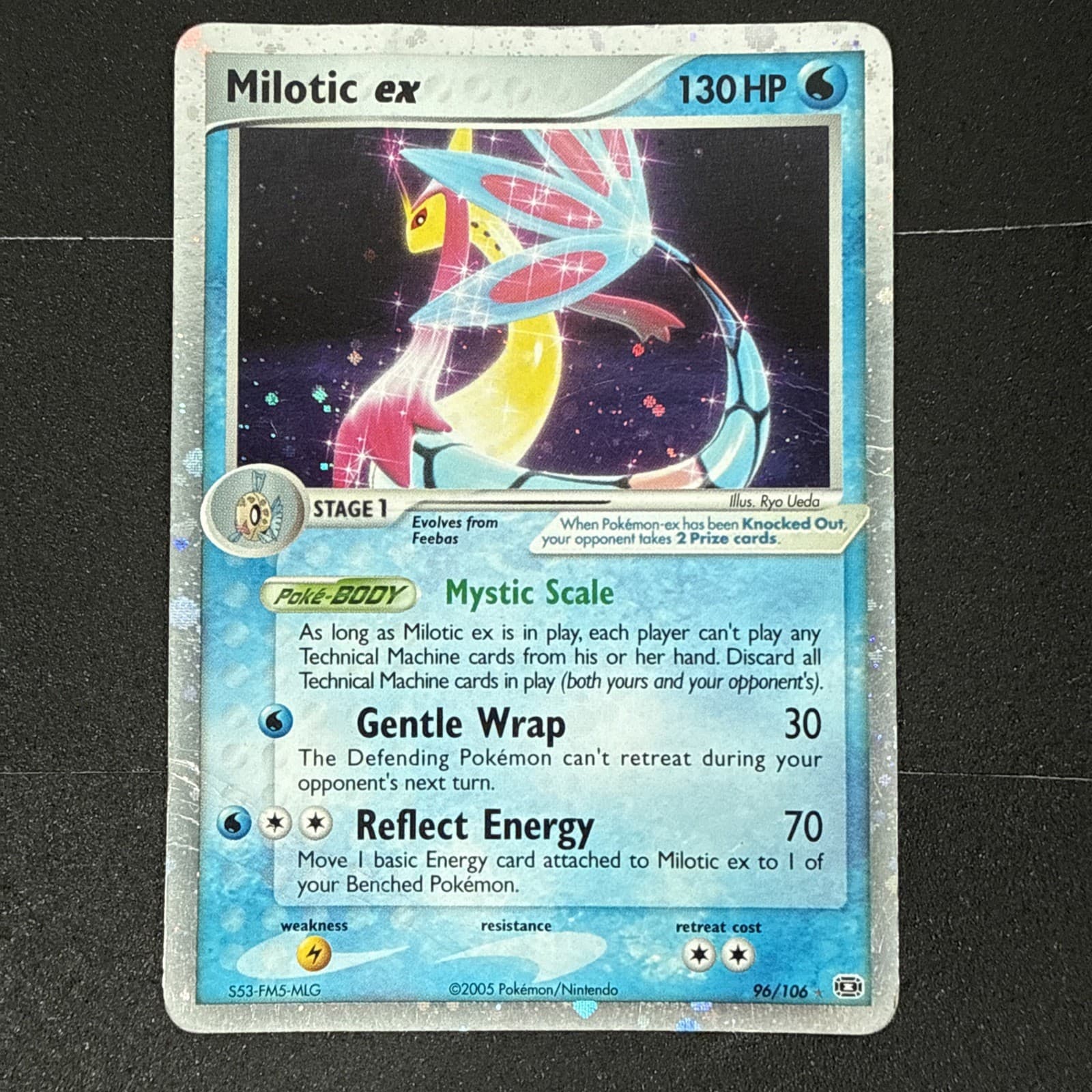 2005 Emerald Milotic ex #96/106 Holo Rare 