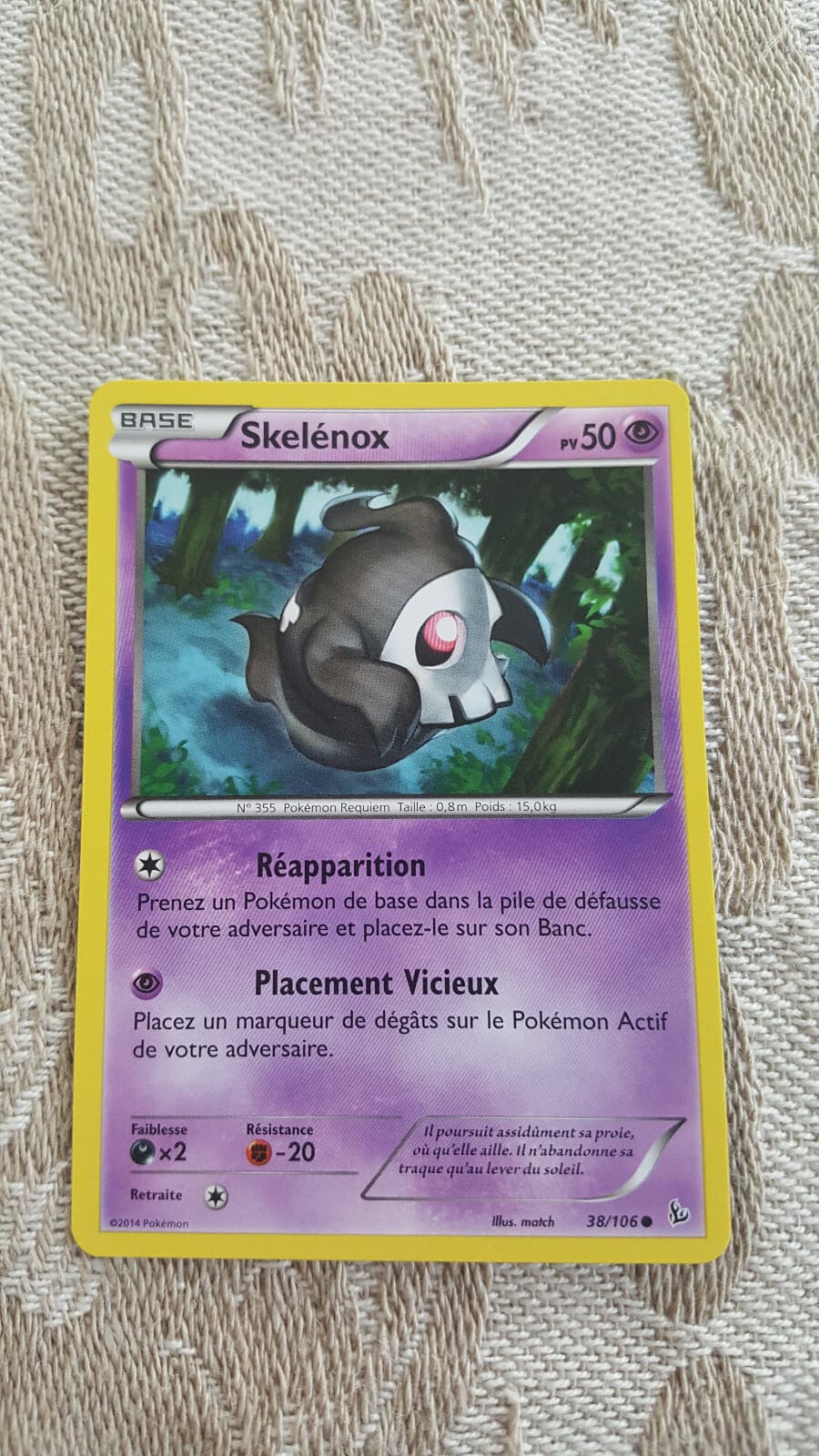 😀😀😀 Carte Pokémon - Skelénox 38/106 - XY2 Etincelles