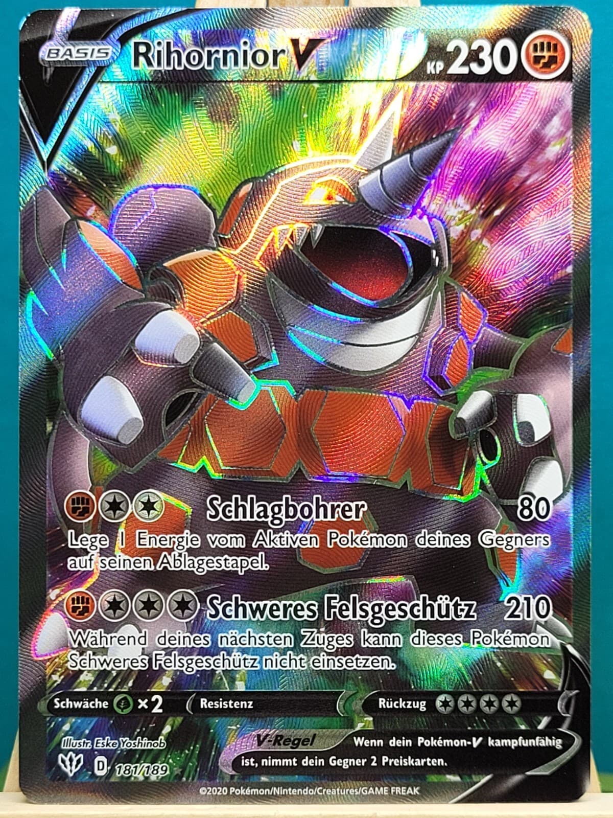 POKEMON - Flammende Finsternis - Rihornior V - 181/189 - deutsch