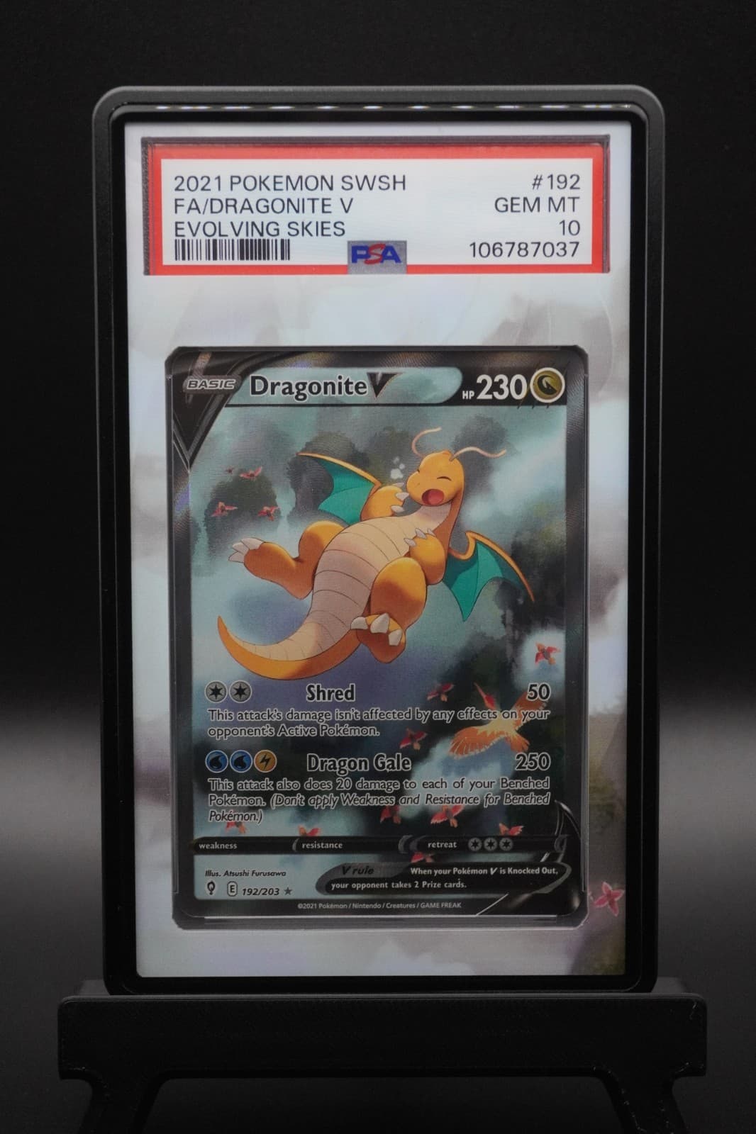 Dragonite V 192/203 Evolving Skies Alt Art Pokemon Card English PSA 10